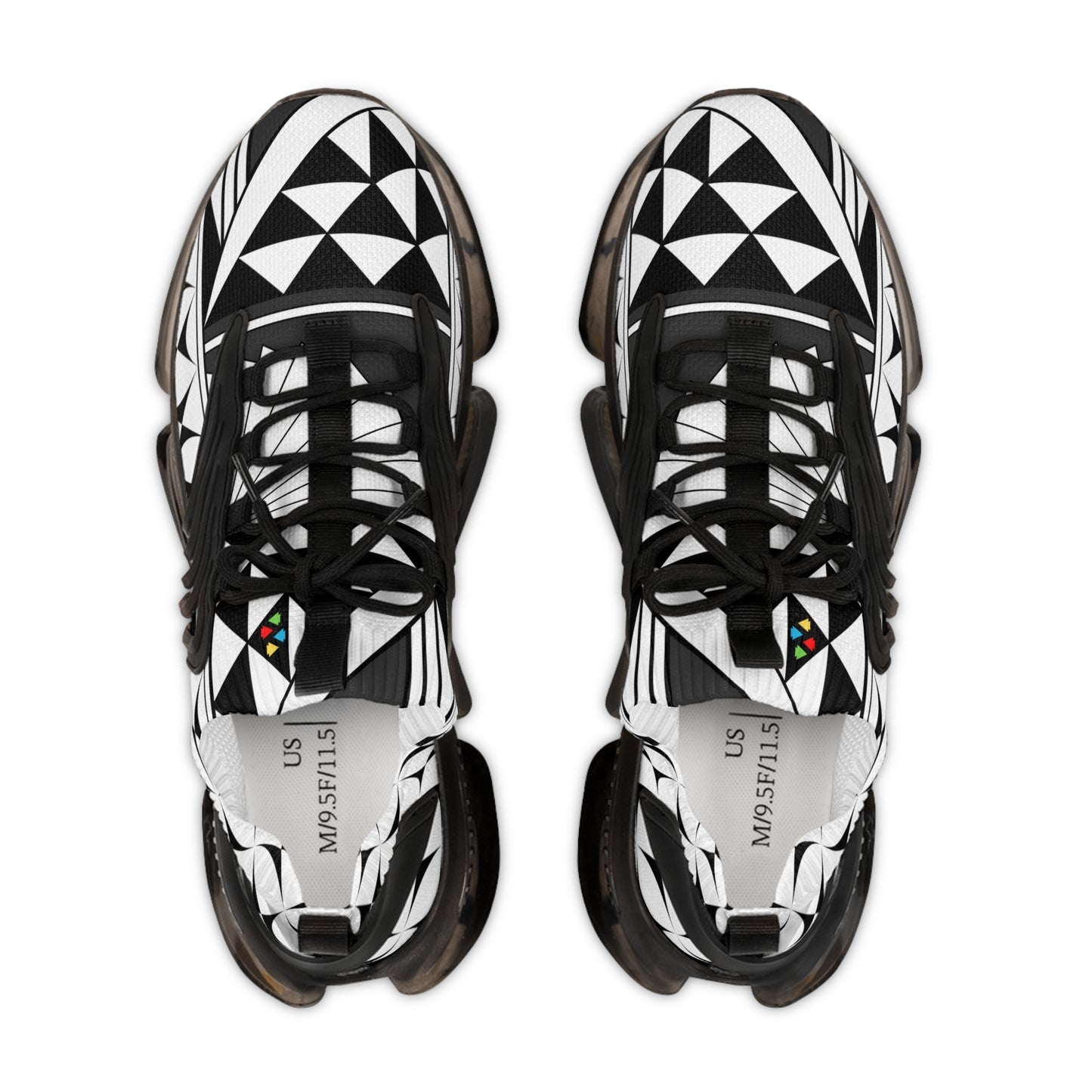 Southwest Sunrise in Charcoal Men's Mesh Sneakers