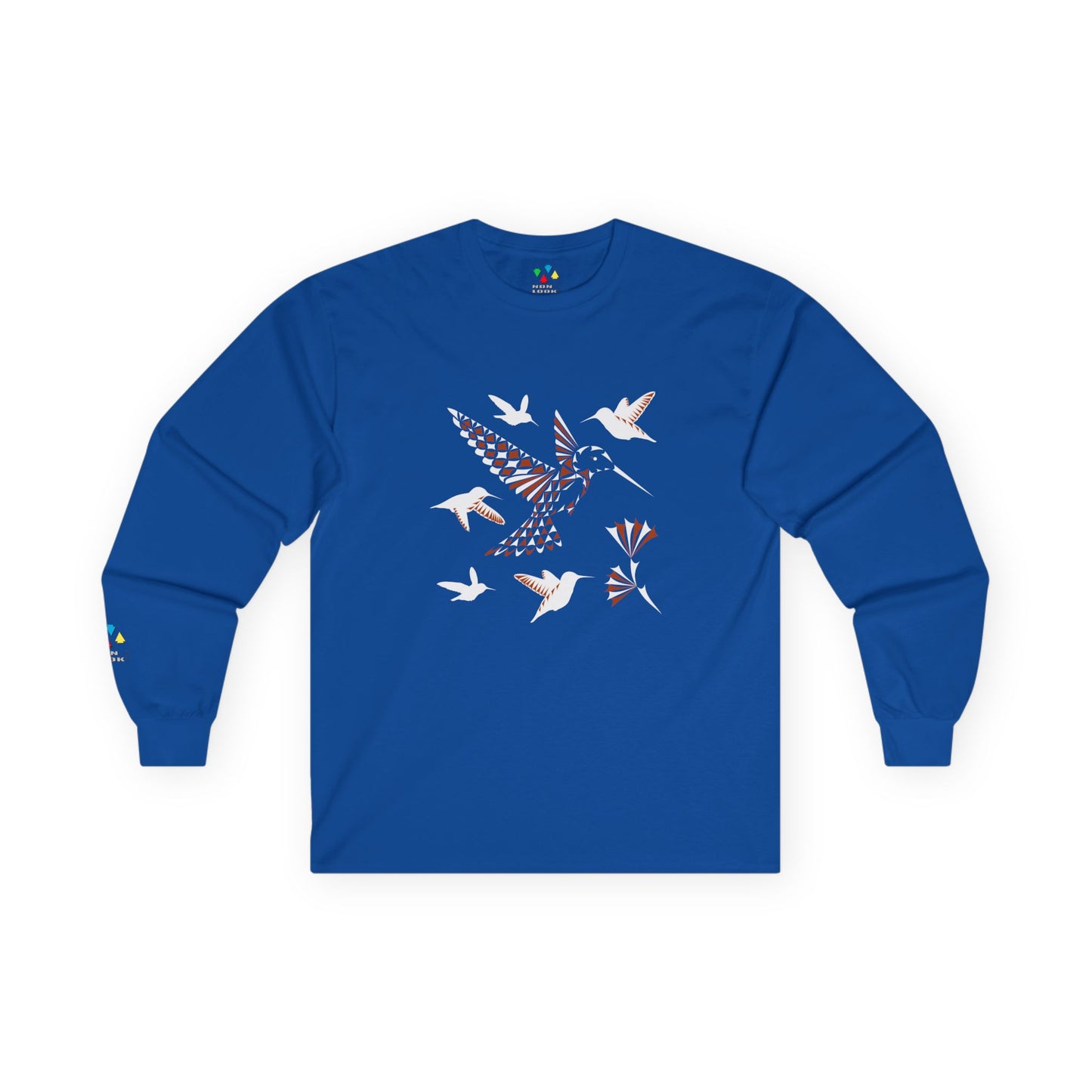 Hummingbird Blessing in Rust Unisex Long Sleeve Tee
