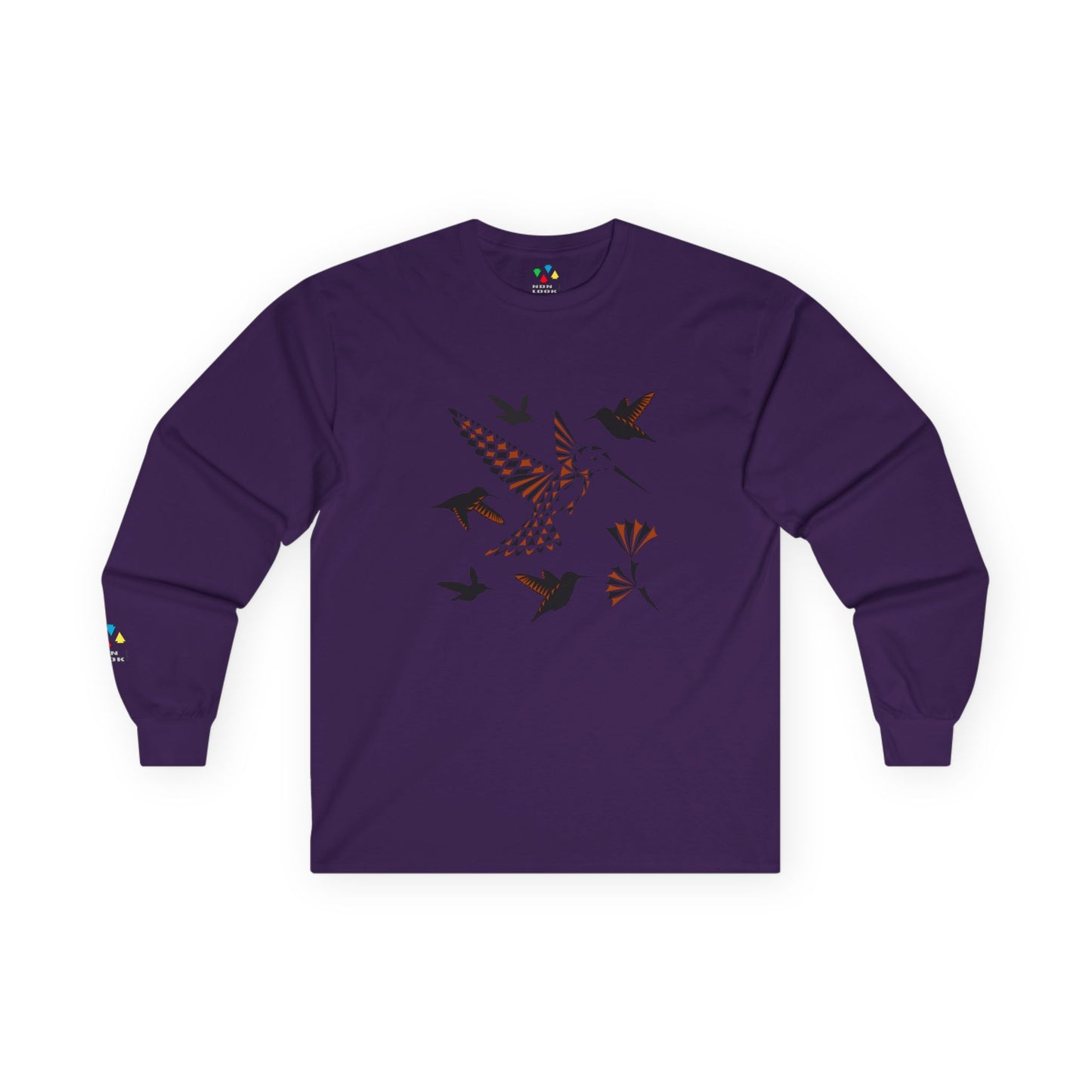 Hummingbird Blessing in Rust Unisex Long Sleeve Tee