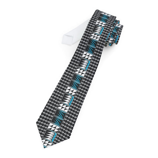 Turquoise Blessed Feathers Necktie