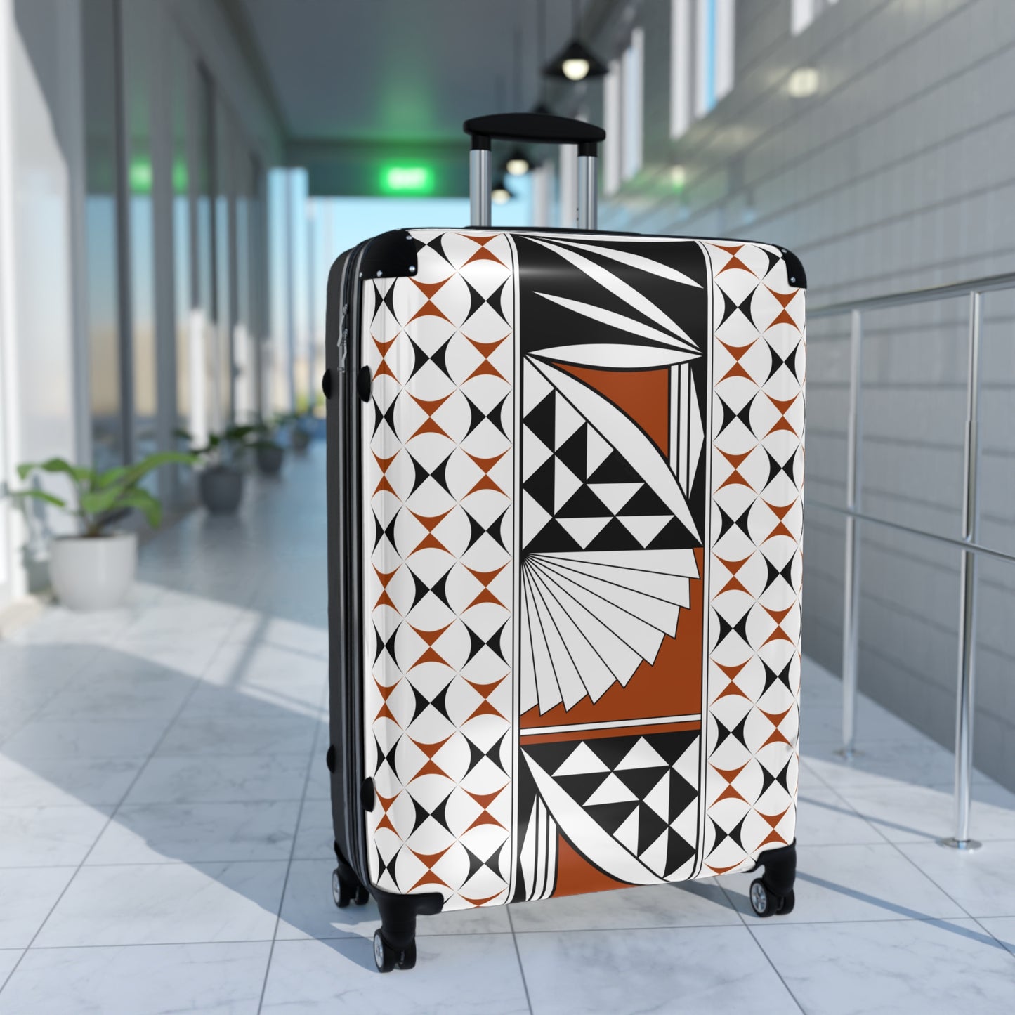 Rust Southwest Sunrise Suitcases