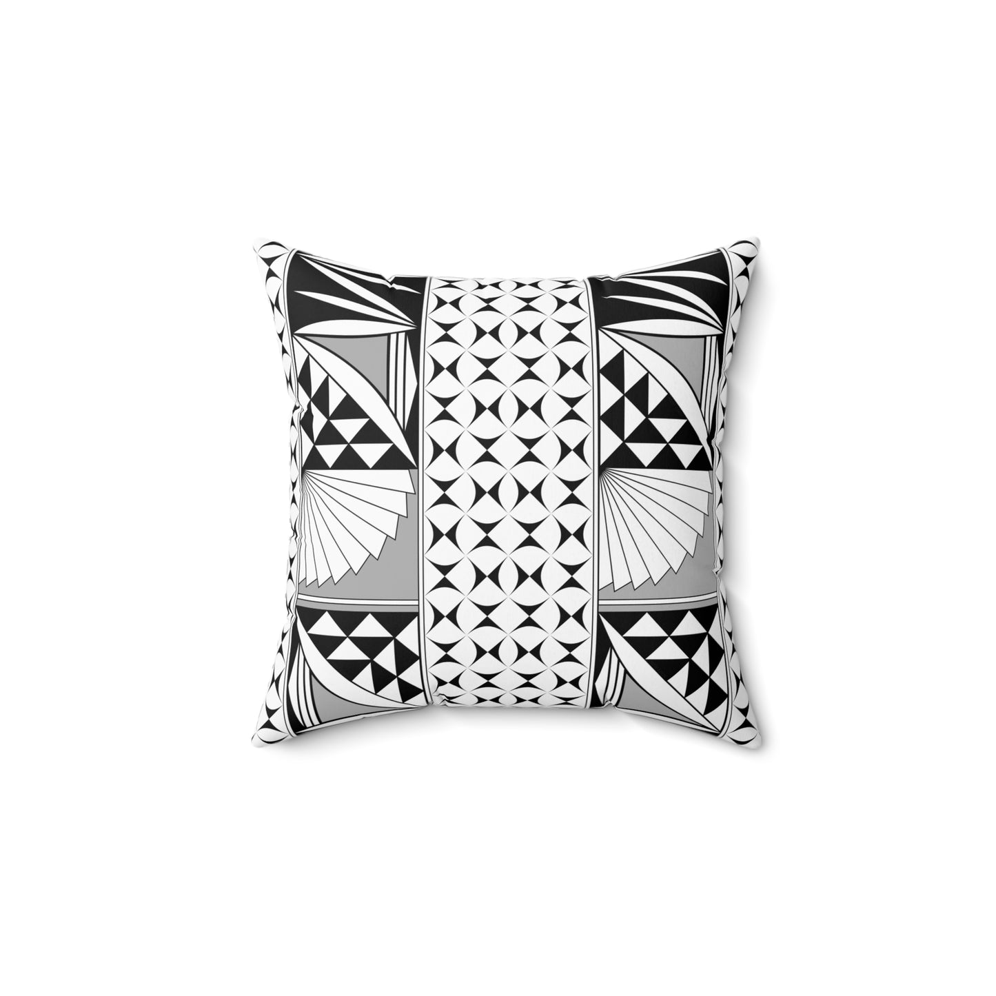 Southwest Sunrise in Gray Square Pillow
