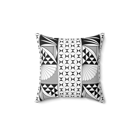 Southwest Sunrise in Gray Square Pillow
