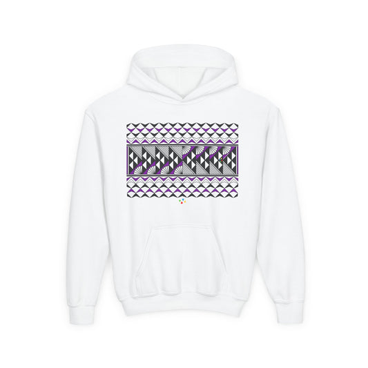 Purple Rain and Sun Youth Heavy Blend Hooded Sweatshirt