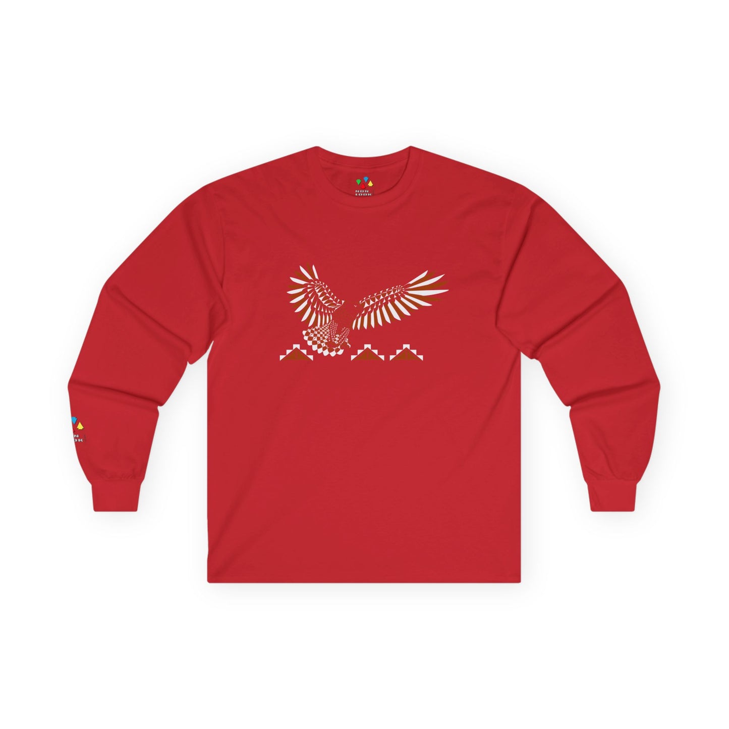 Soaring Eagle in Rust Unisex Long Sleeve Tee
