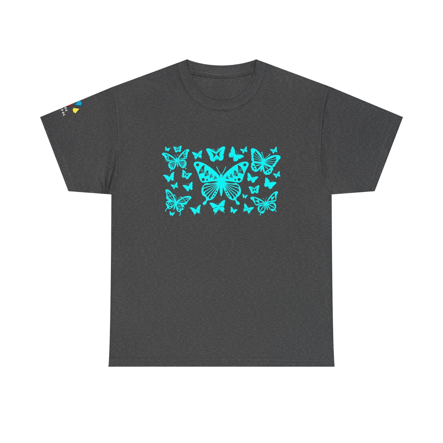 Butterfly Dance in Turquoise Gildan Unisex Tee