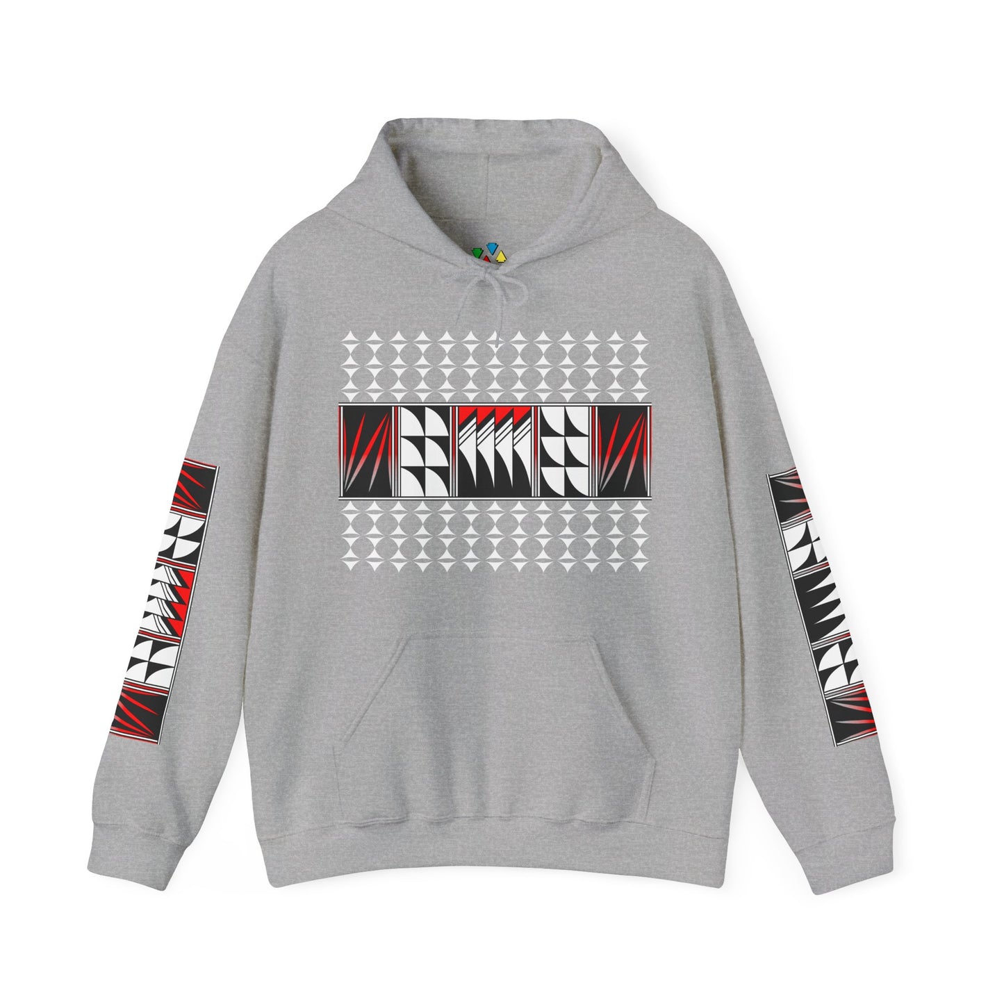 Blessed Feathers in Red Unisex Hoodie