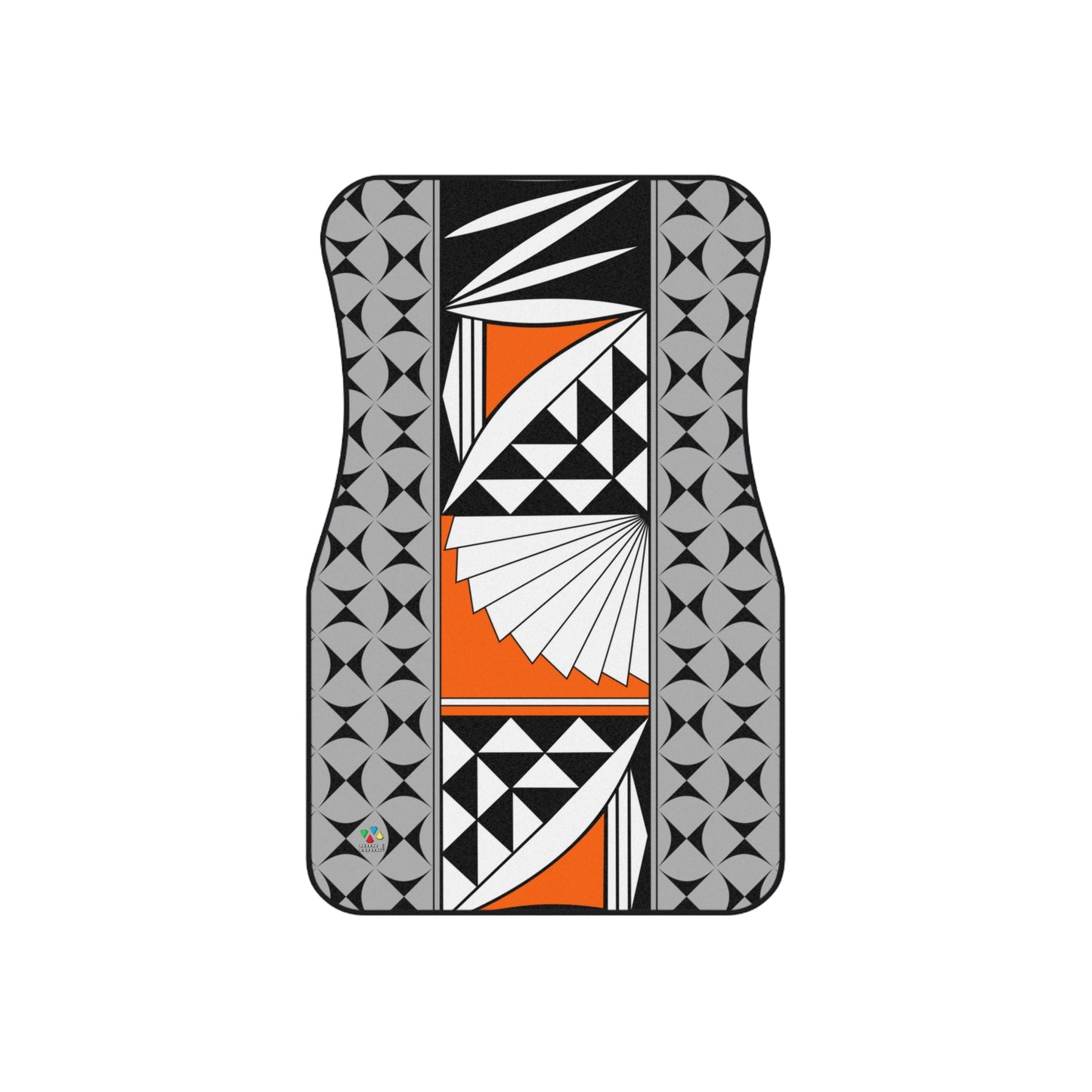 Southwest Sunrise in Orange Car Mats (Set of 4)