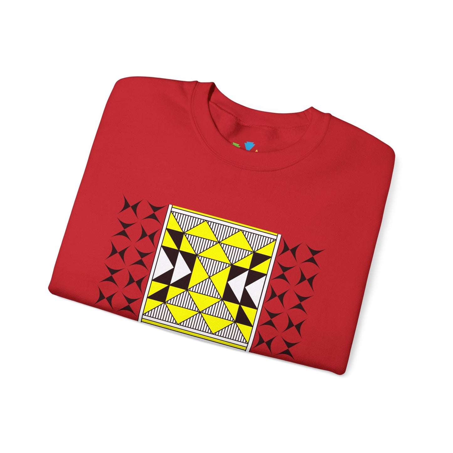 Sacred Mountains in Yellow Unisex Sweatshirt
