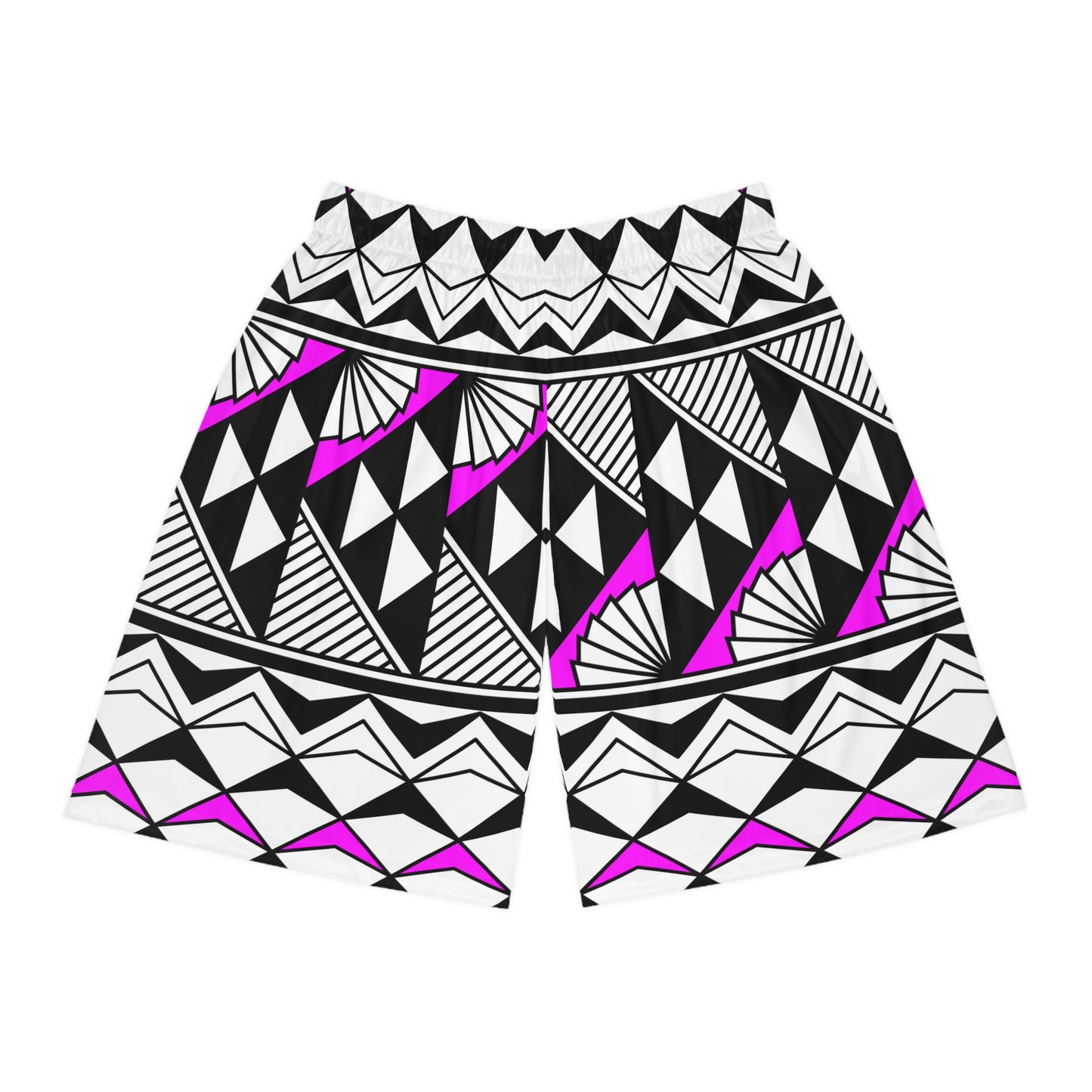 Sun and Rain in Pink Basketball Shorts