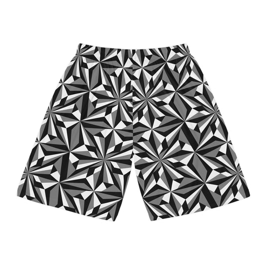 Desert Flowers in Gray Basketball Shorts