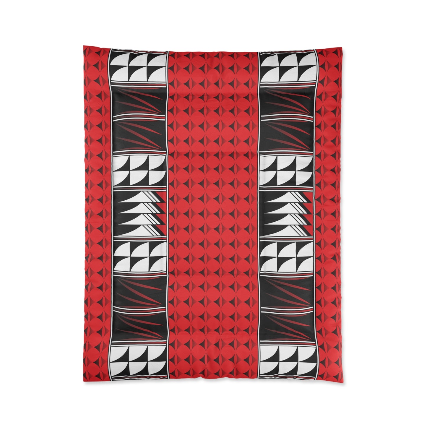 Southwest Feather Blessing on Red Comforter