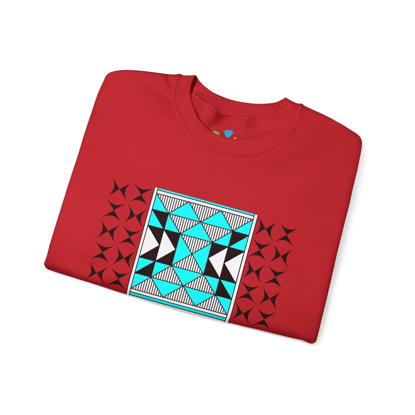 Sacred Mountains in Turquoise Unisex Sweatshirt