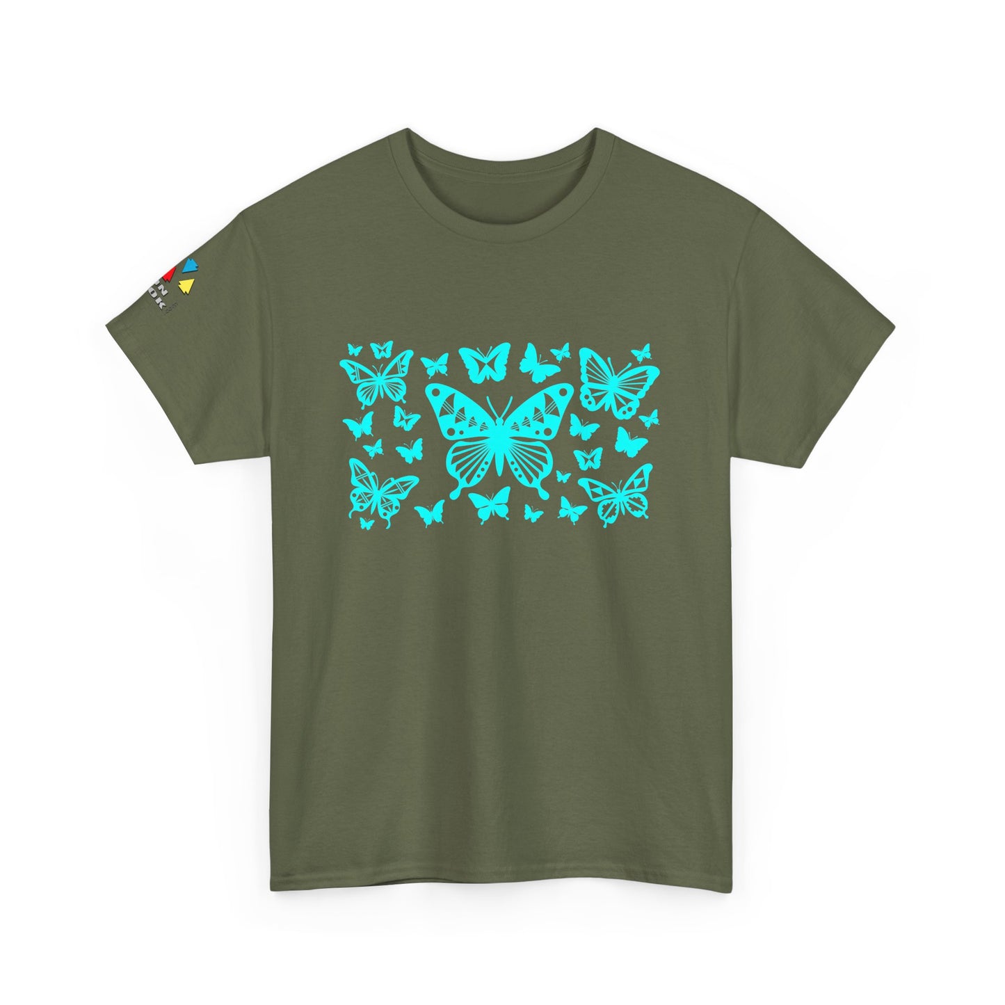 Butterfly Dance in Turquoise Gildan Unisex Tee