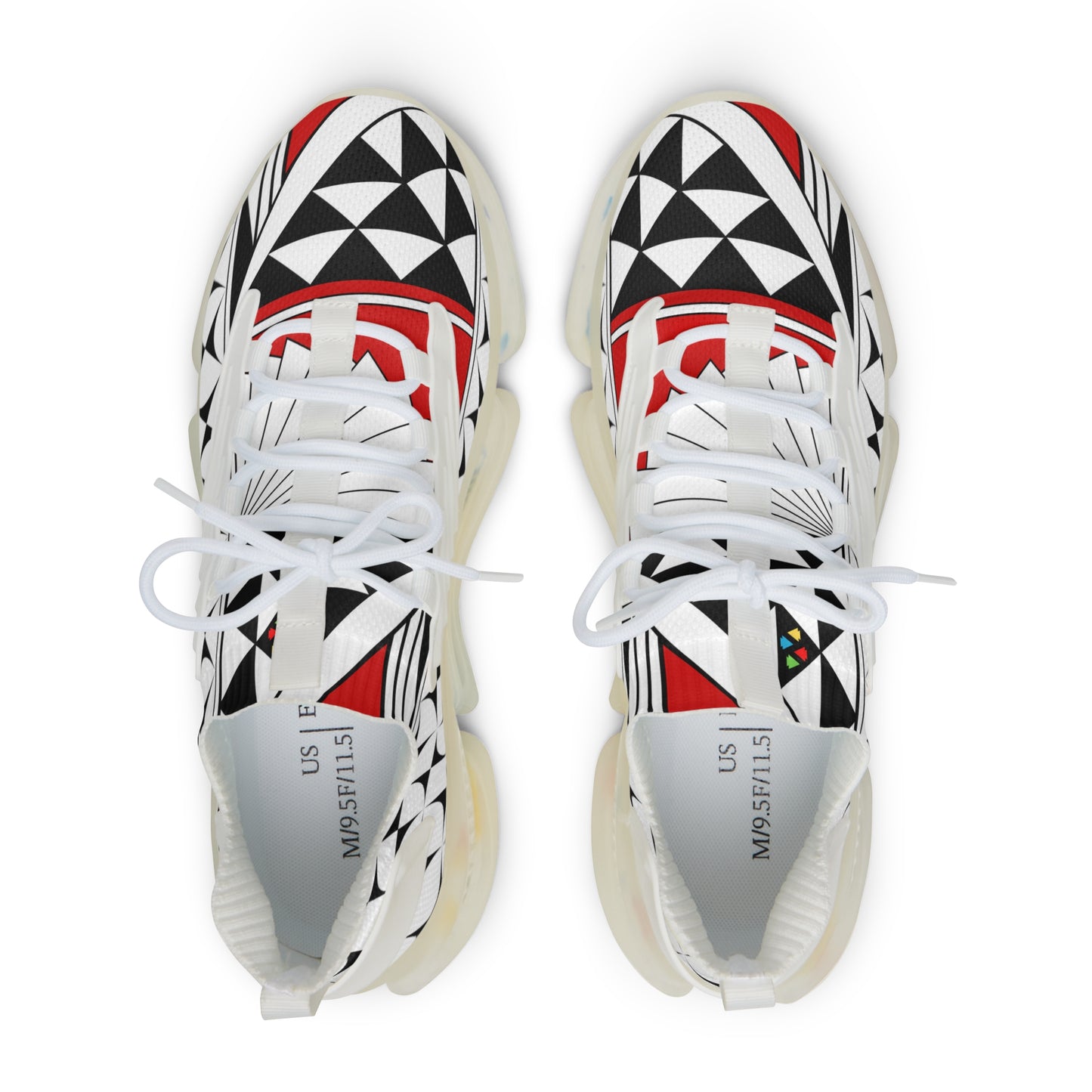 Southwest Sunrise in Red Men's Mesh Sneakers