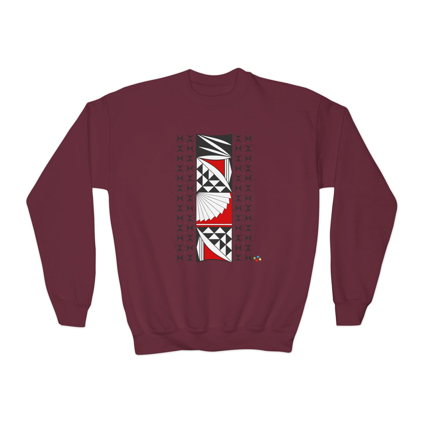 Southwest Sunset in Red Youth Crewneck Sweatshirt