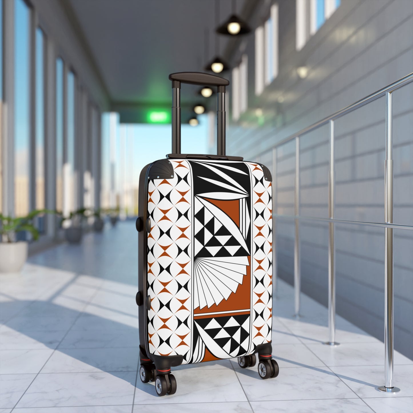 Rust Southwest Sunrise Suitcases