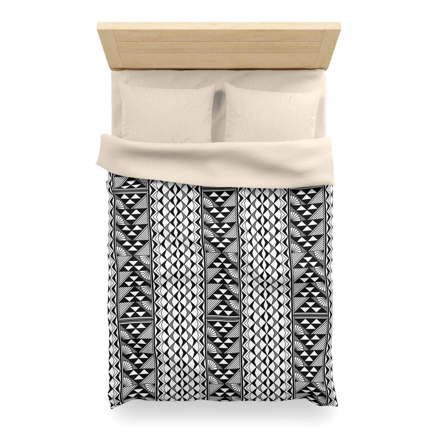Sun and Rain in Gray Microfiber Duvet Cover