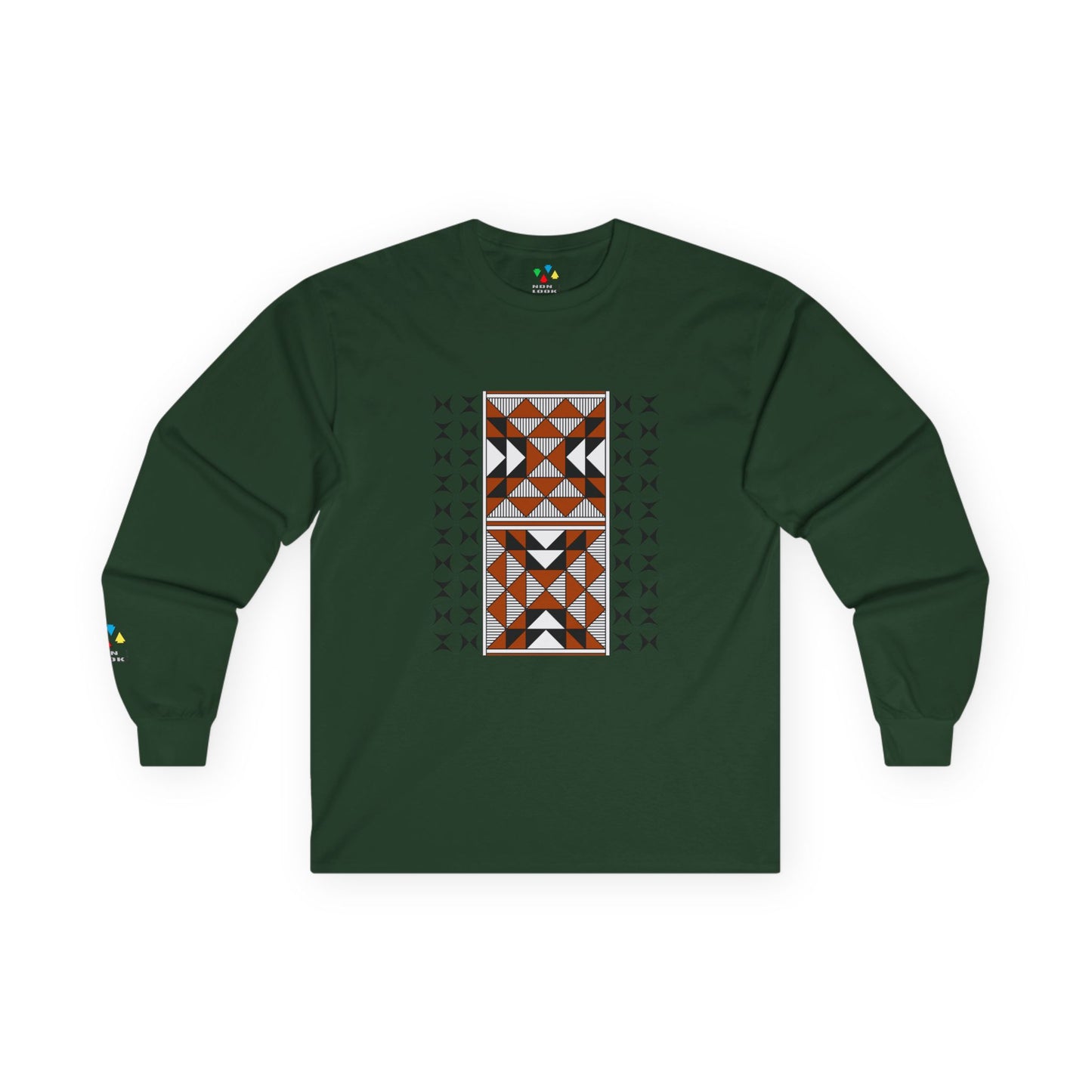 Sacred Mountains in Rust Unisex Long Sleeve Tee