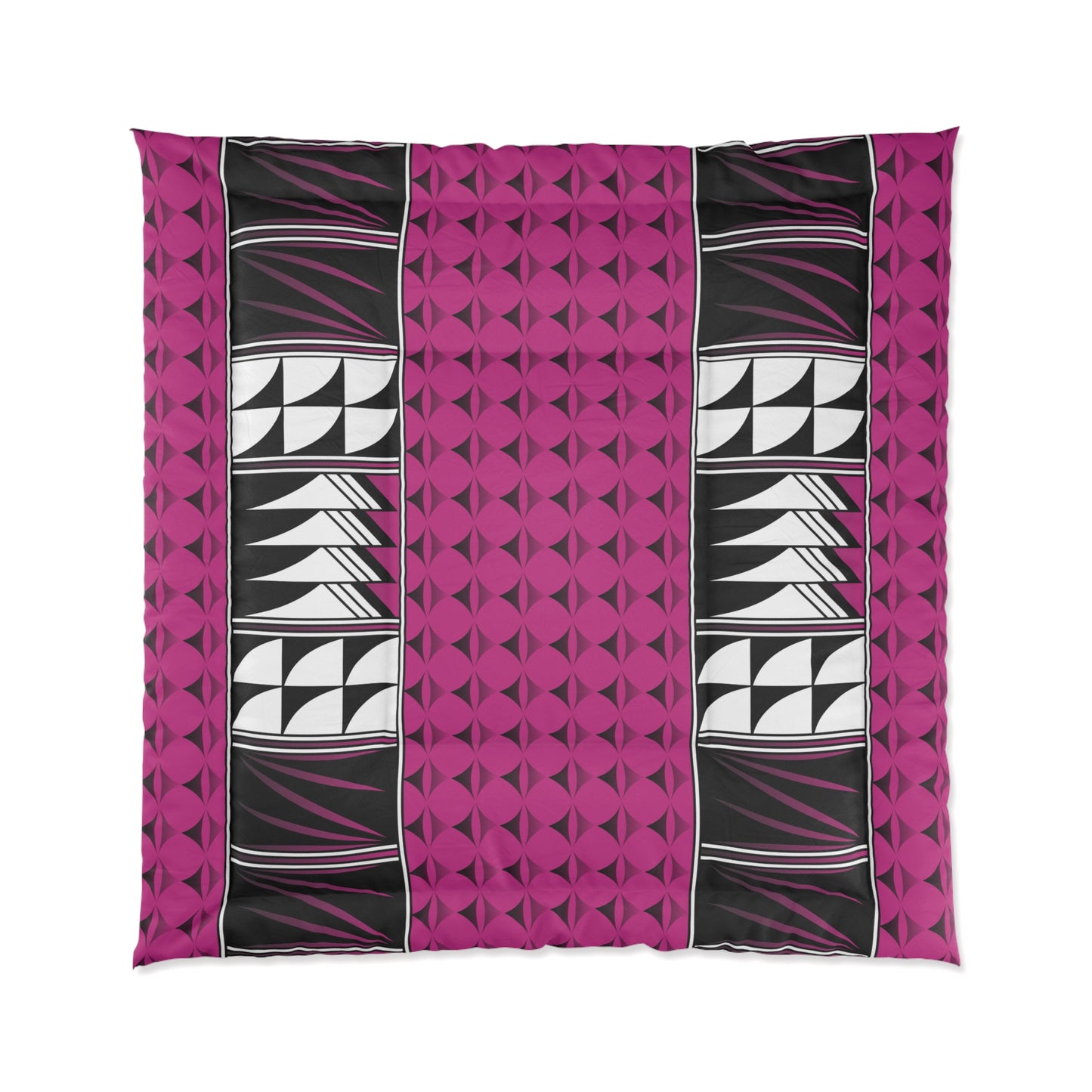 Southwest Feather Blessing on Pink Comforter