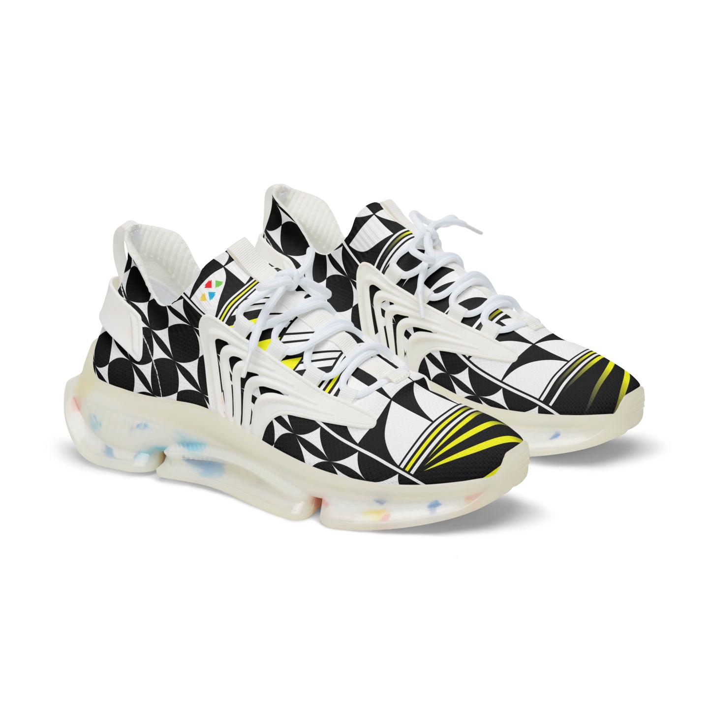 Feather Blessing in Gray Men's Mesh Sneakers