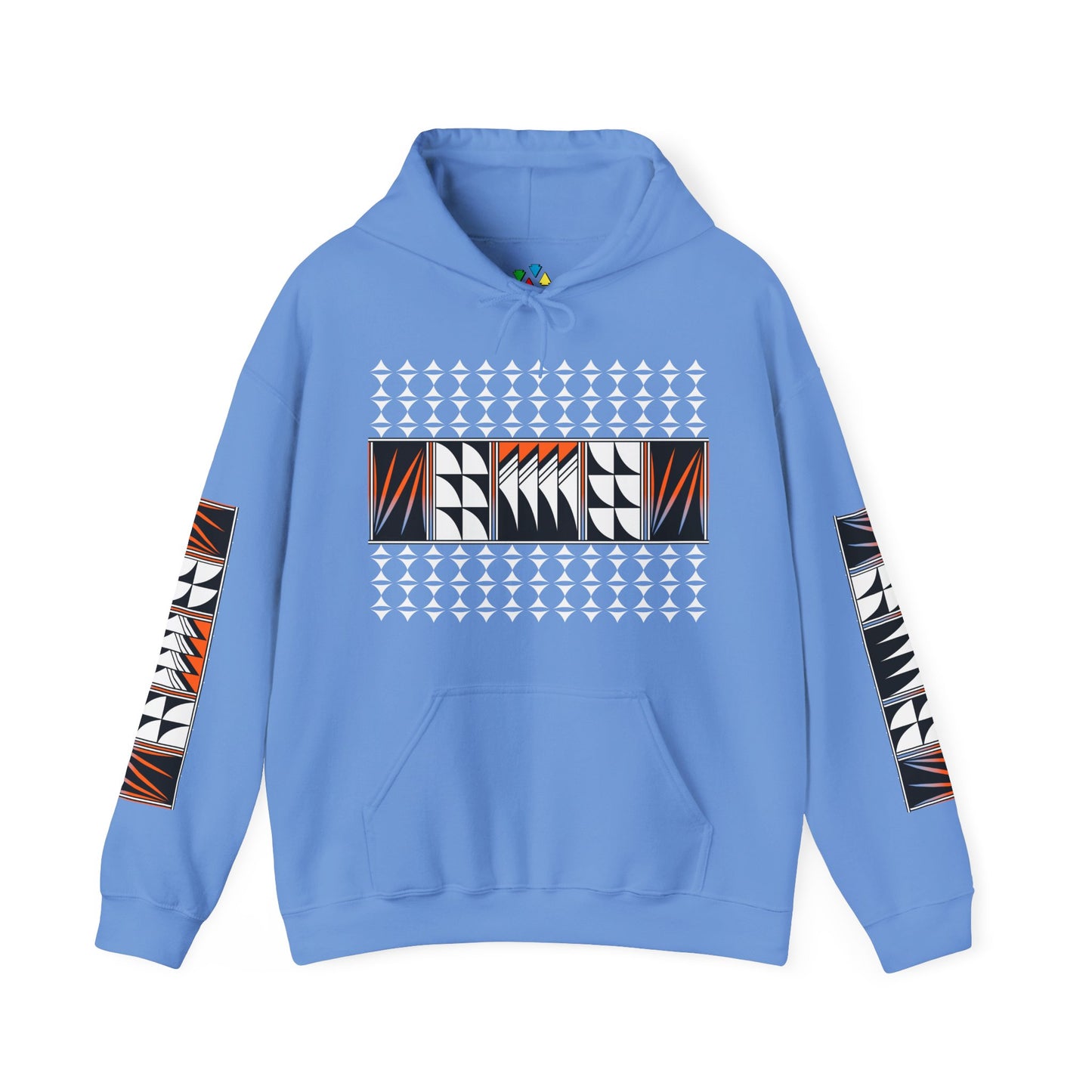 Blessed Feathers in Orange Unisex Hoodie