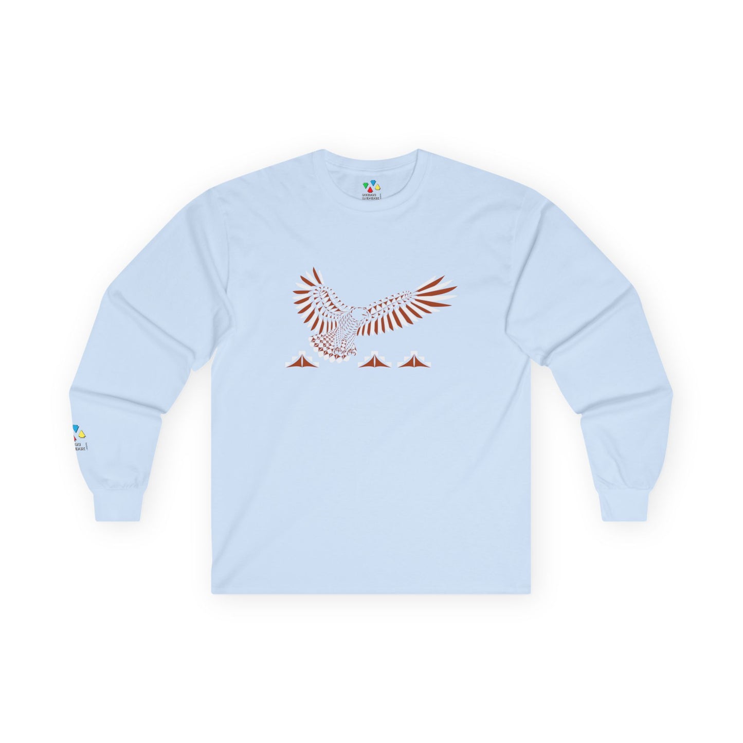 Soaring Eagle in Rust Unisex Long Sleeve Tee