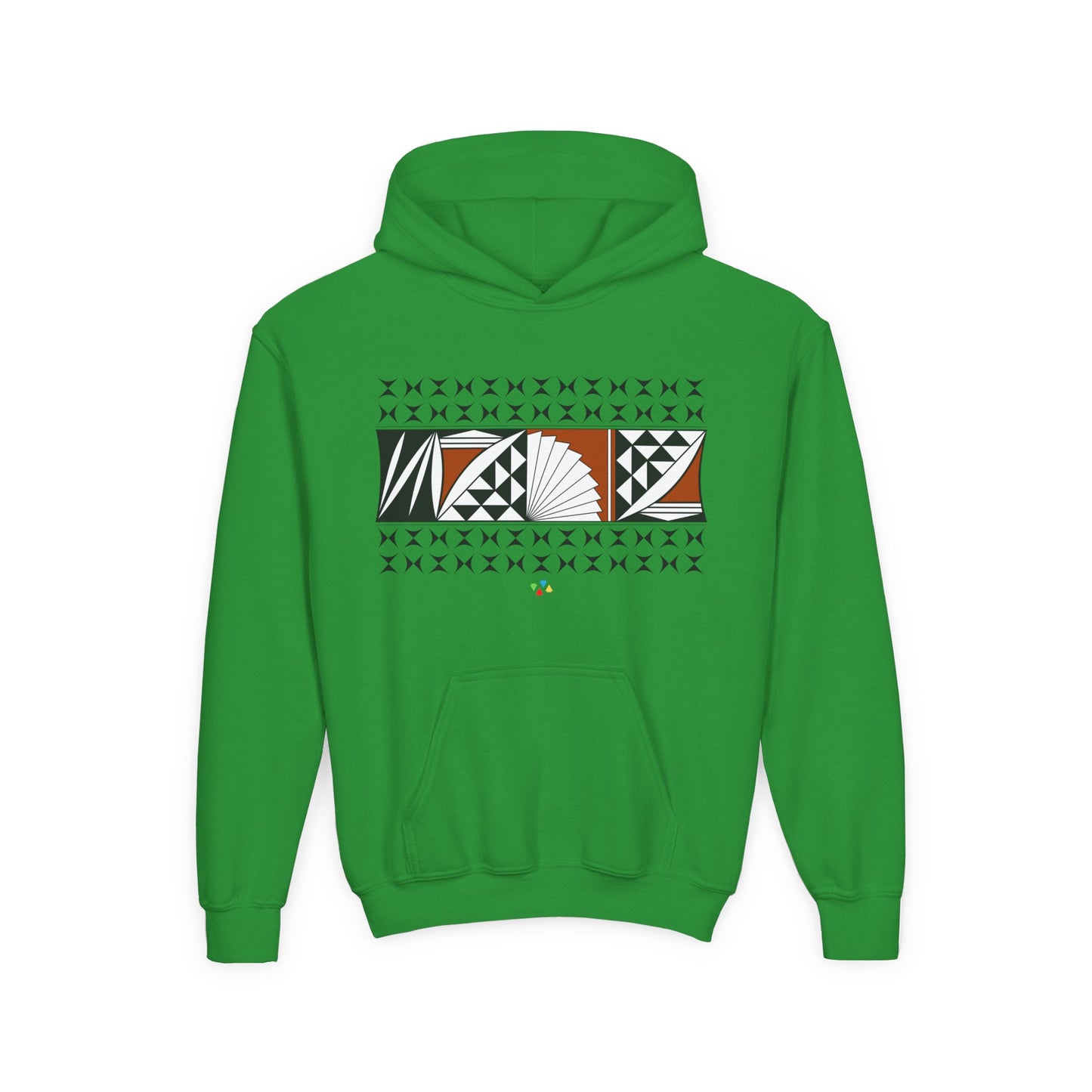Rust Southwest Sunrise Youth Heavy Blend Hooded Sweatshirt