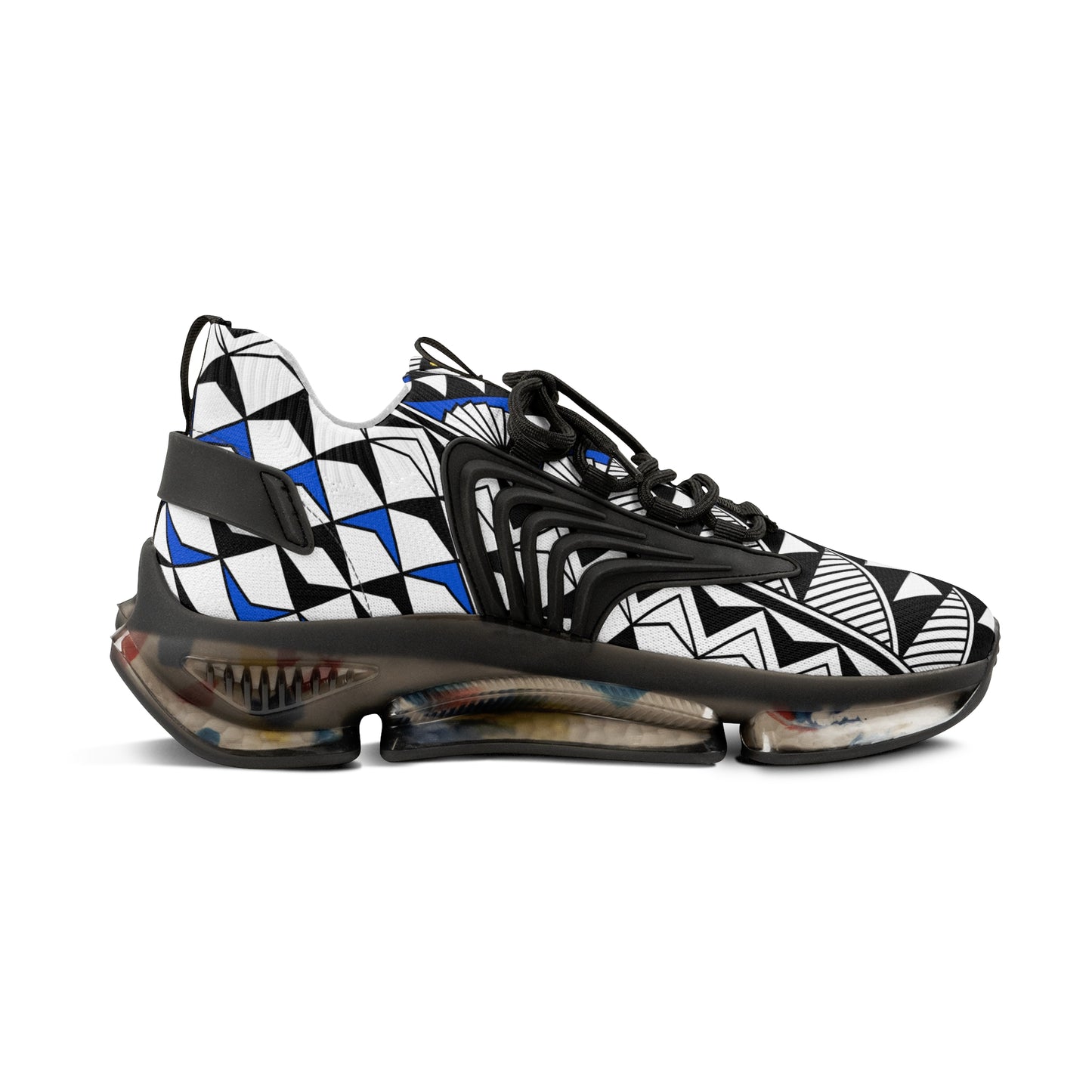 Sun and Rain in Blue Men's Mesh Sneakers