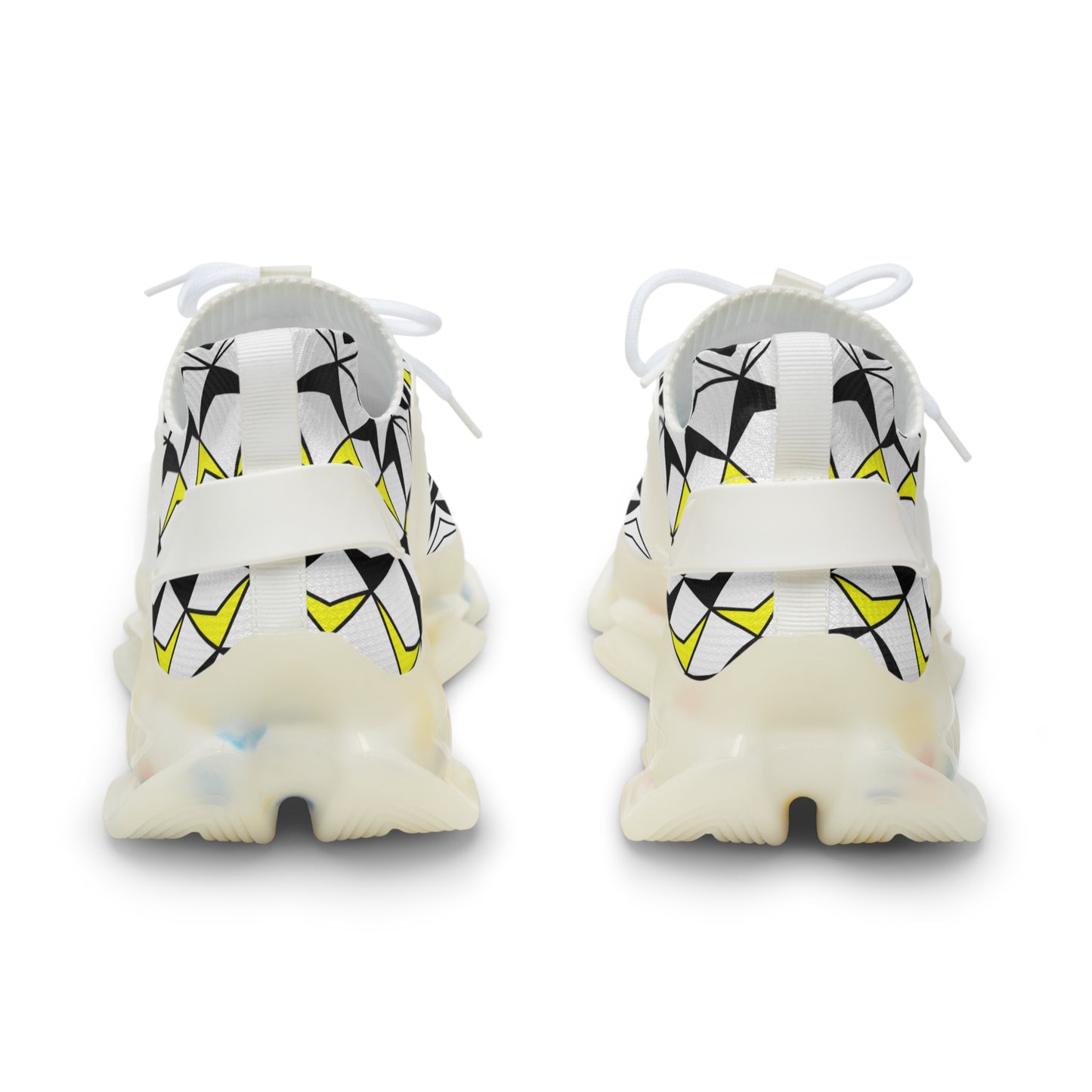 Sun and Rain in Yellow Men's Mesh Sneakers
