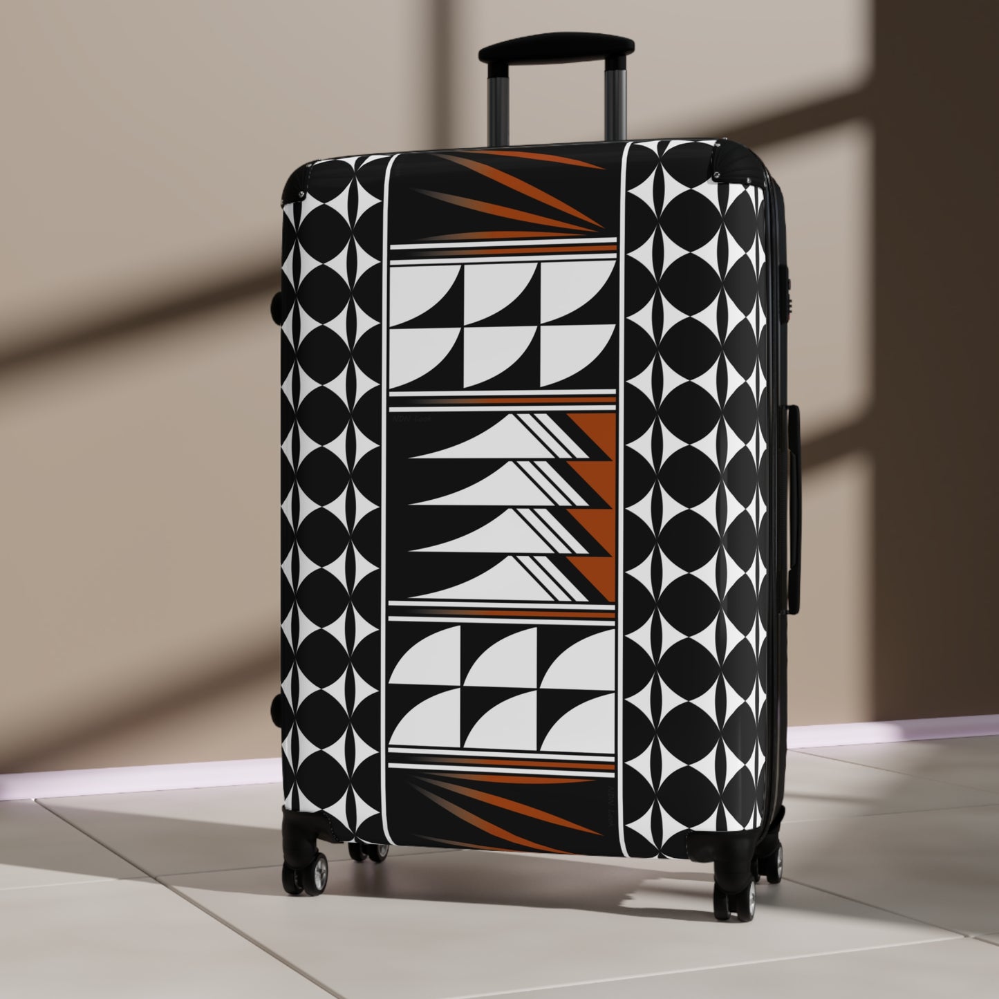 Blessed Feathers in Rust Suitcases
