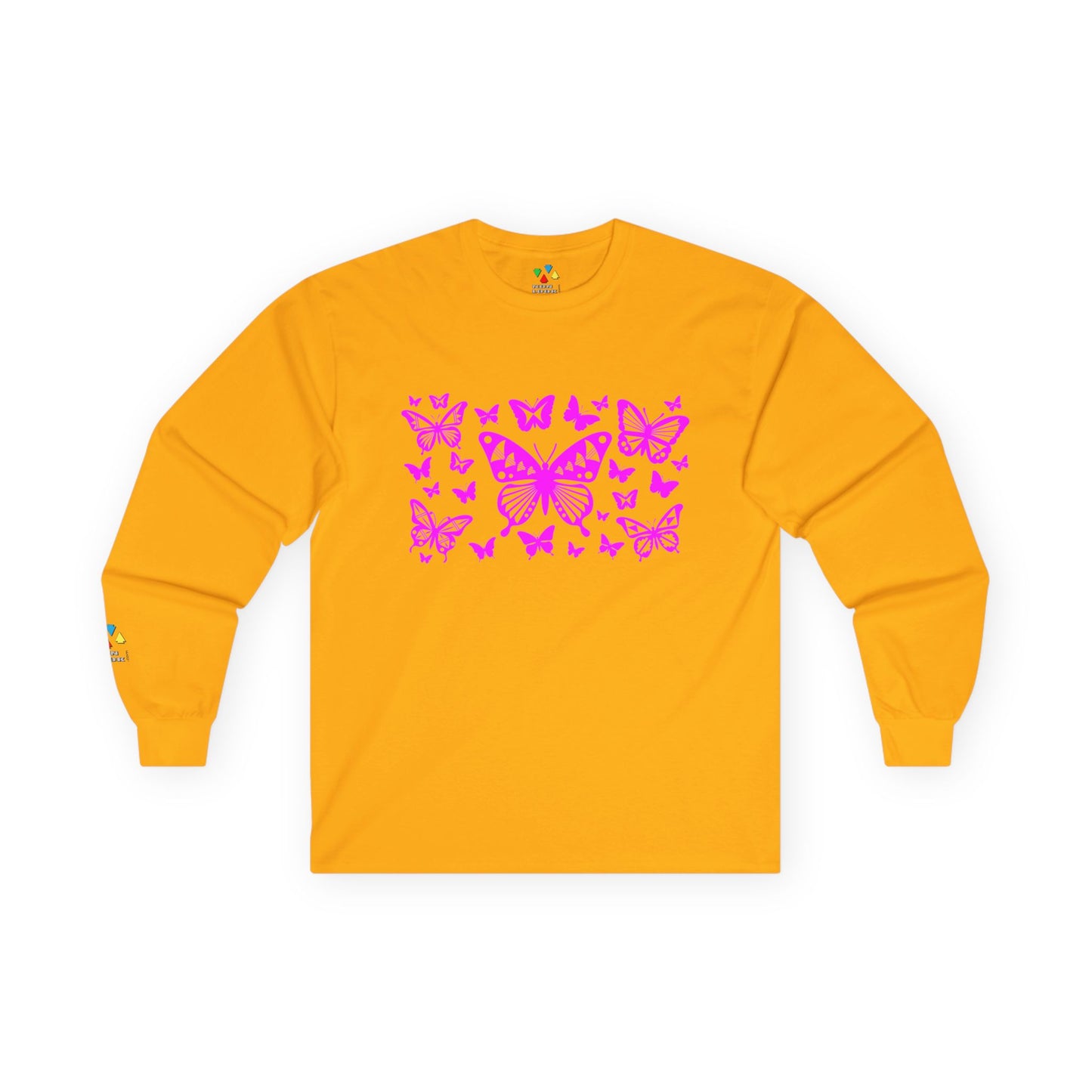 Butterfly Dance in Pink Unisex Long Sleeve Tee