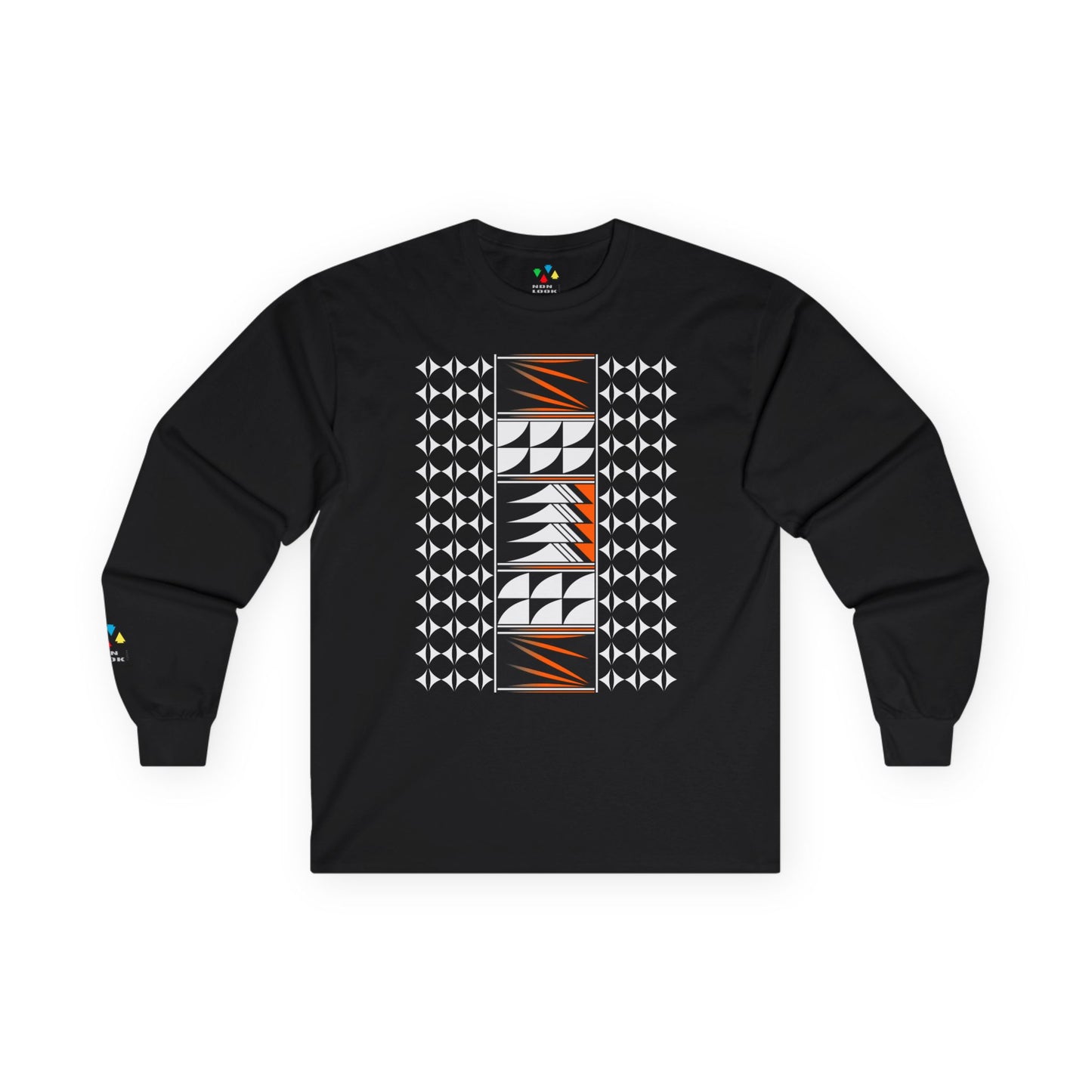 Feather Blessings in Orange Unisex Long Sleeve Tee