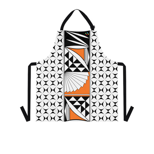 Orange Southwest Sunrise Two Pocket Apron