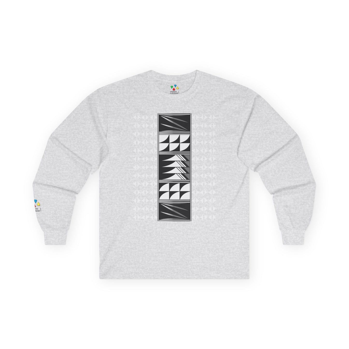 Feather Blessings in Gray Unisex Long Sleeve Tee