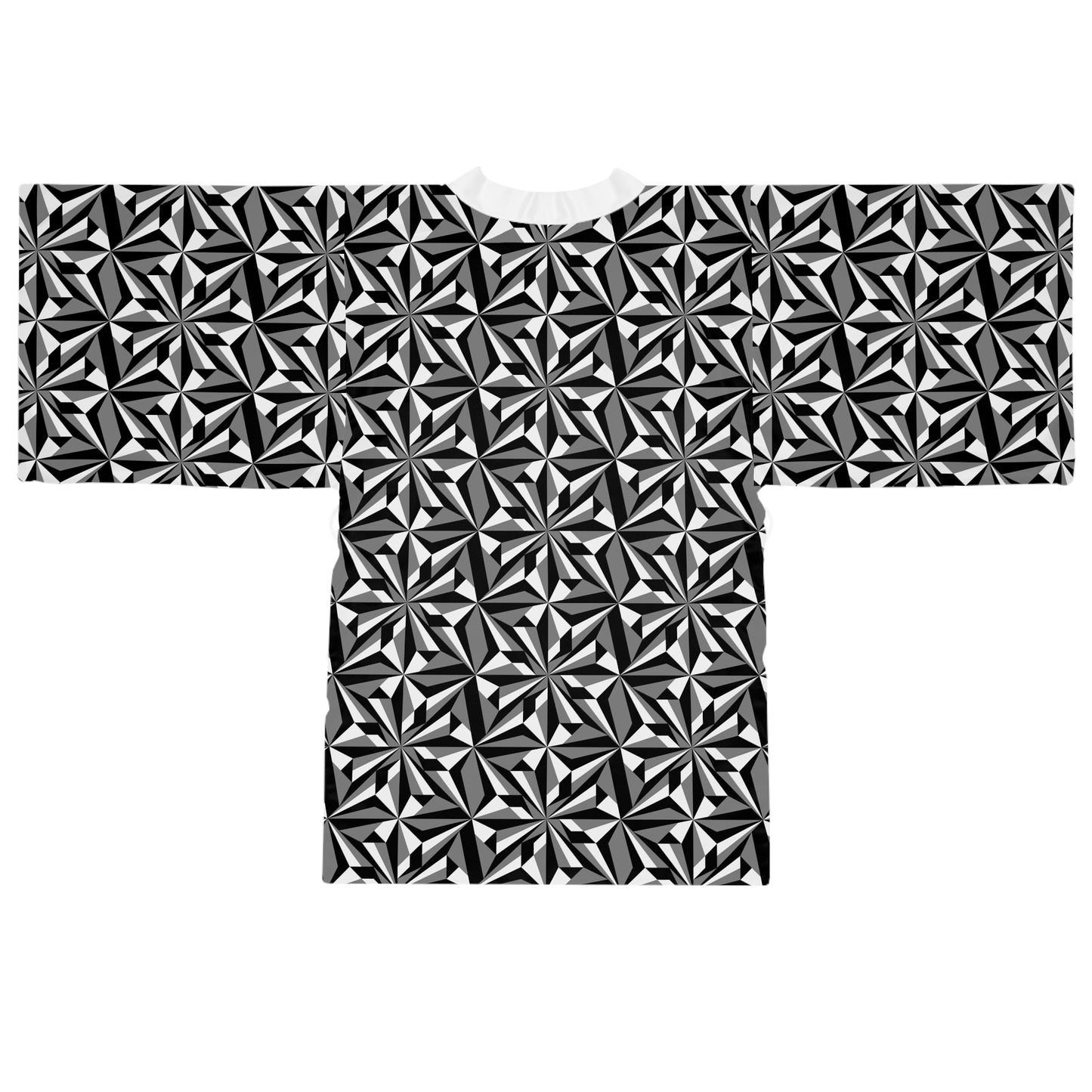 Desert Flowers in Gray Kimono Robe – Where Comfort Meets Native Grace