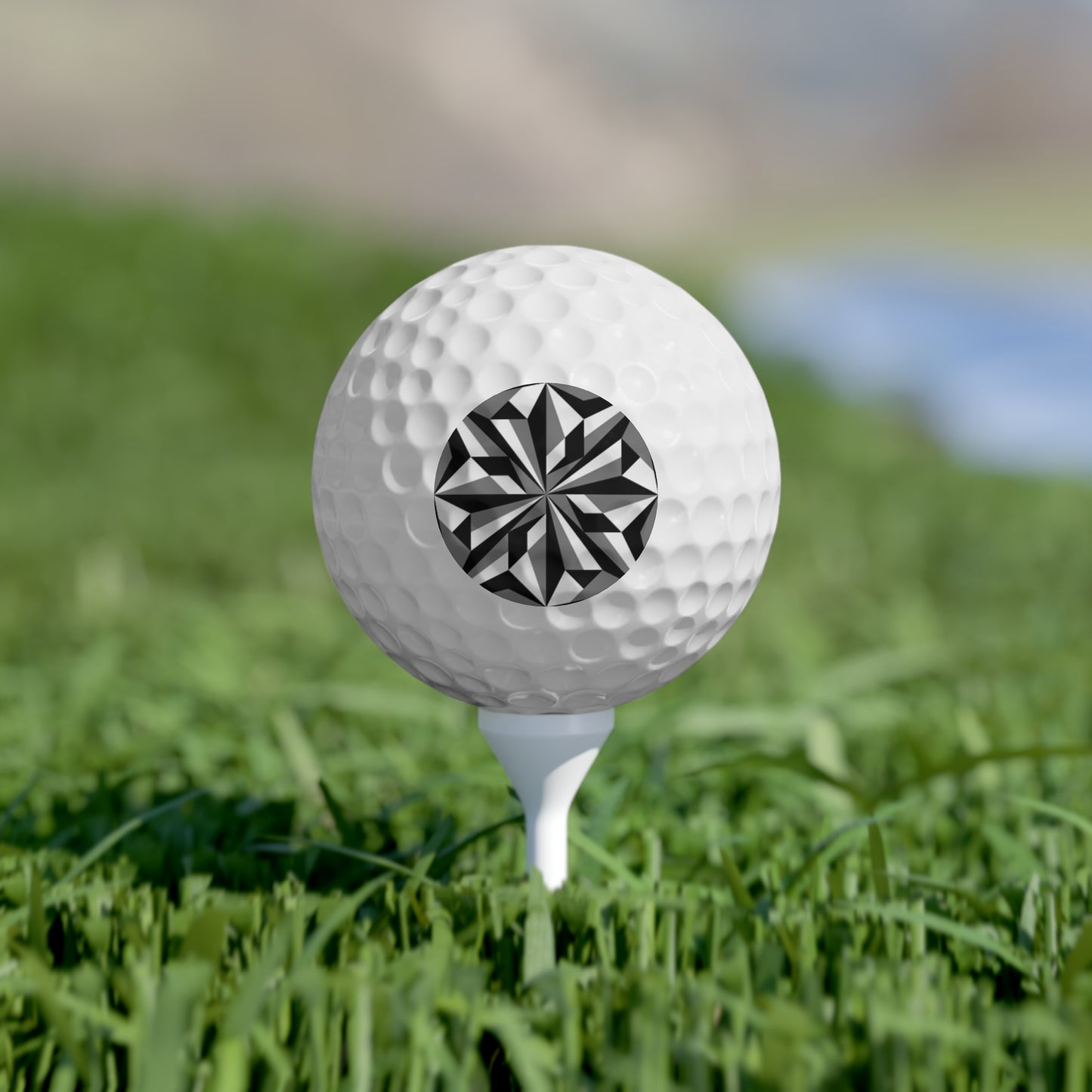 Desert Flower in Gray Golf Balls, 6pcs