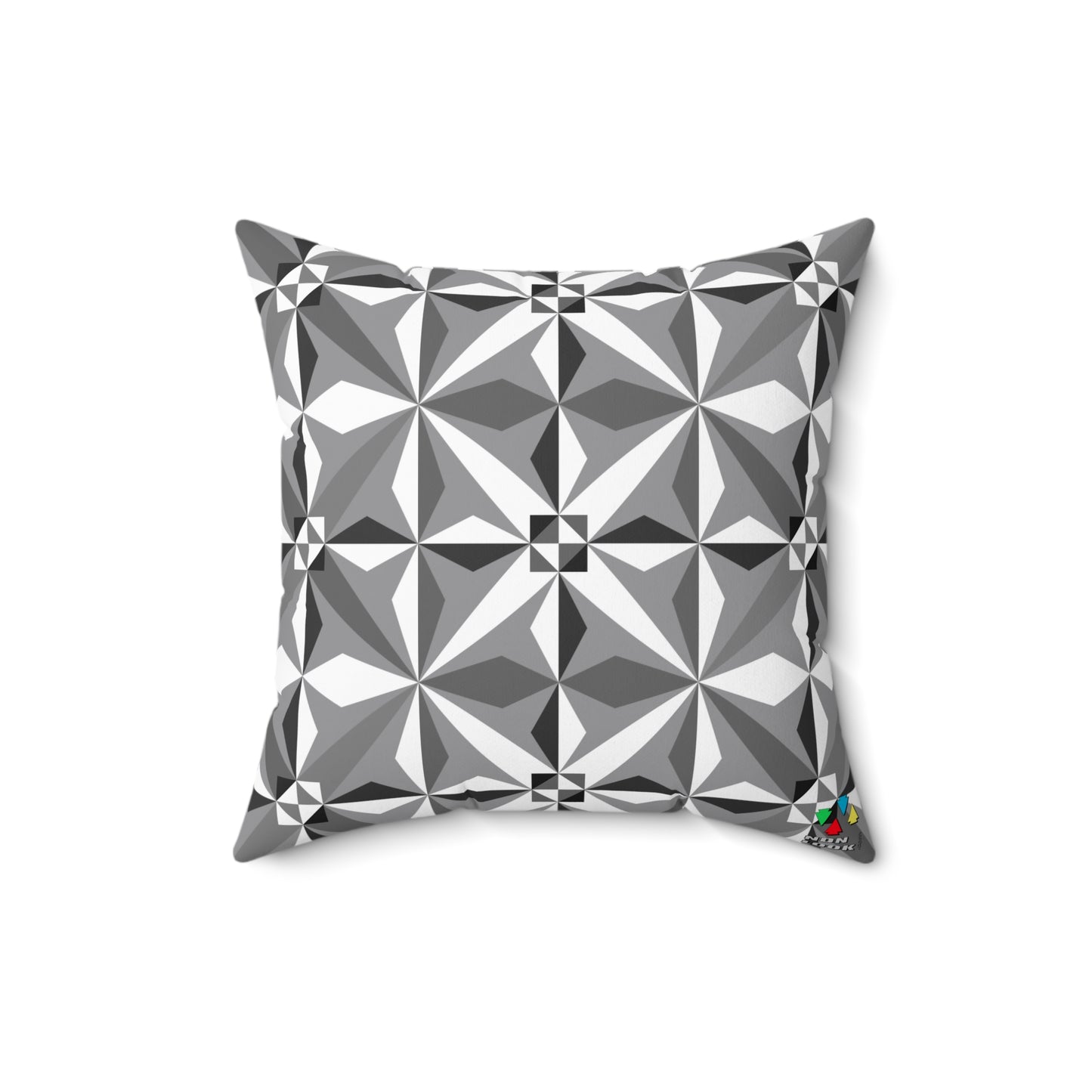 Morning Star in Gray Square Pillow