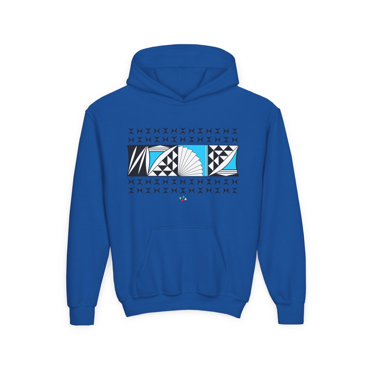 Turquoise Southwest Sunrise Youth Heavy Blend Hooded Sweatshirt