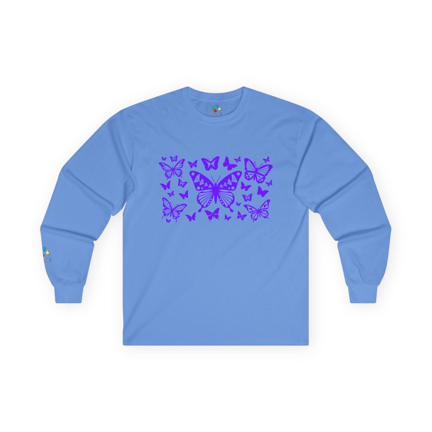Butterfly Dance in Purple Unisex Long Sleeve Tee
