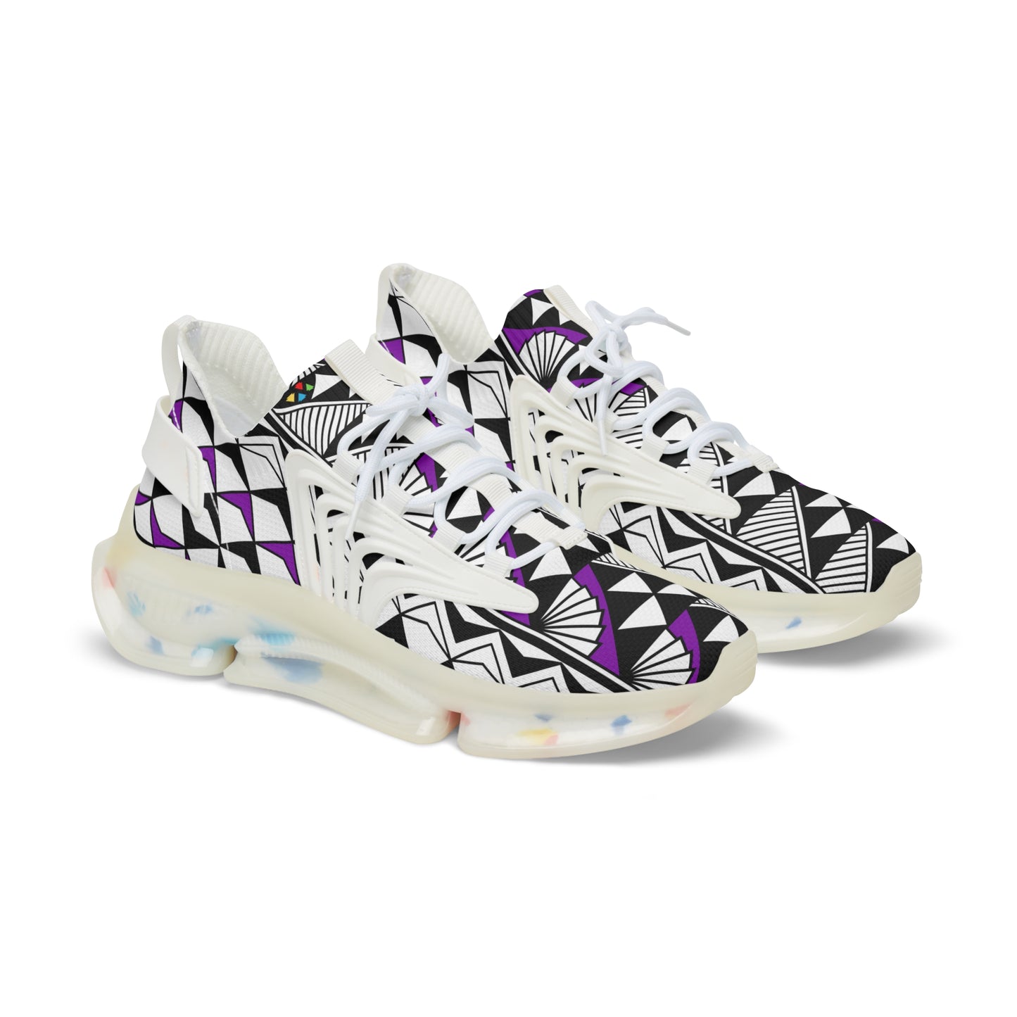 Sun and Rain in Purple Men's Mesh Sneakers