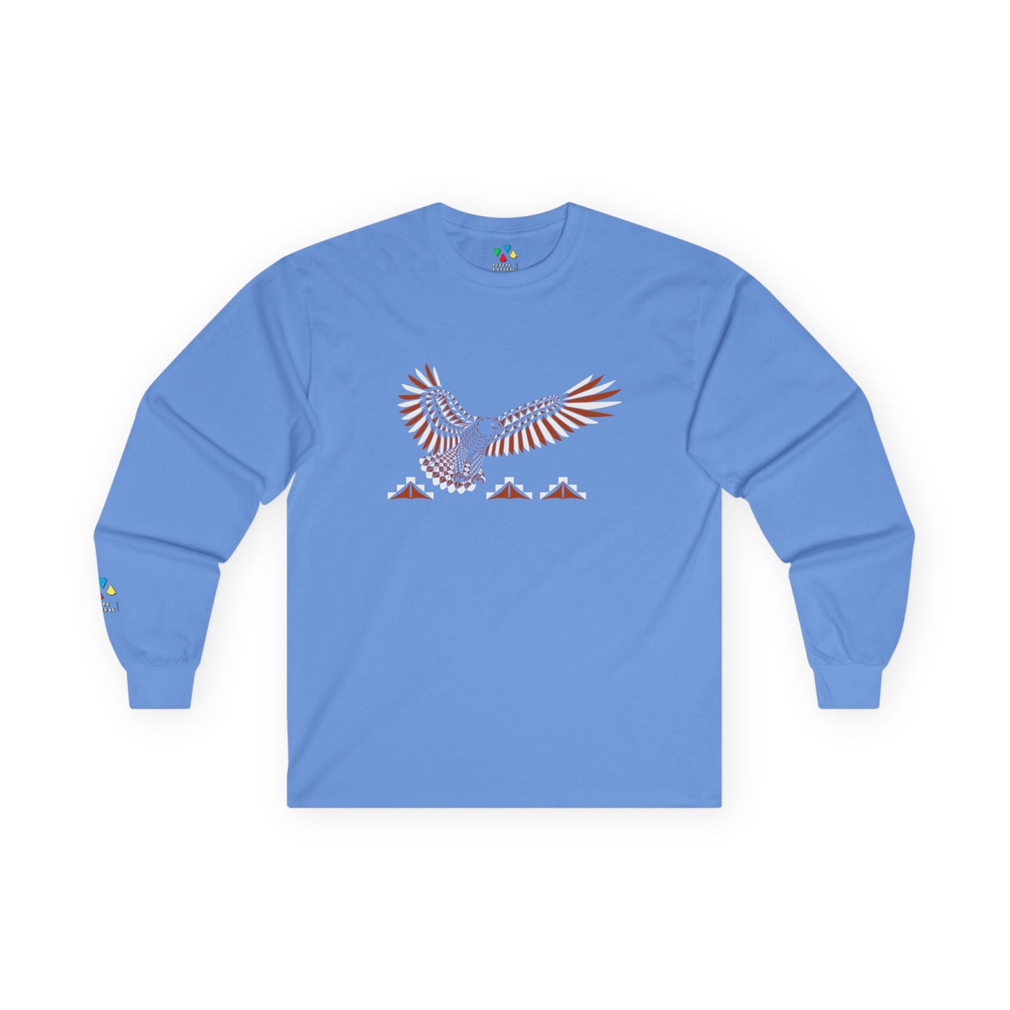 Soaring Eagle in Rust Unisex Long Sleeve Tee