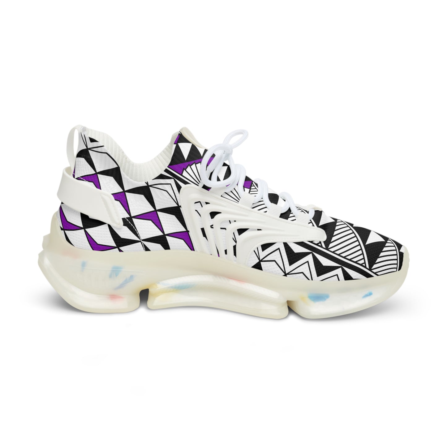 Sun and Rain in Purple Men's Mesh Sneakers