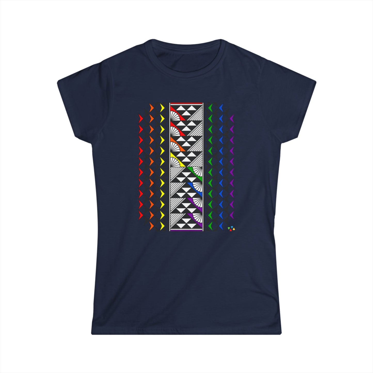 Rainbow Sun and Rain Women's Softstyle Tee
