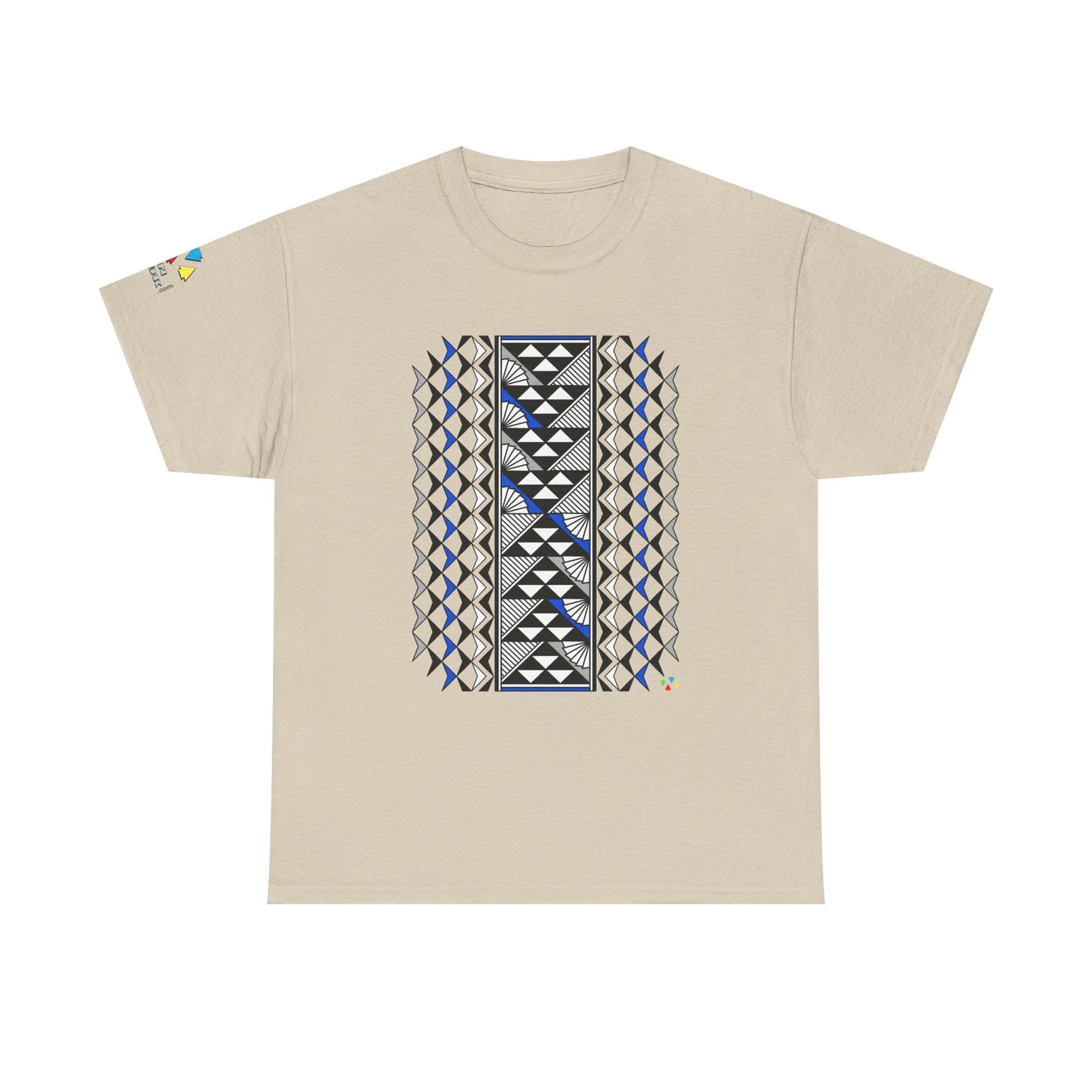 Sun and Rain in Blue/Silver Gildan Unisex Tee