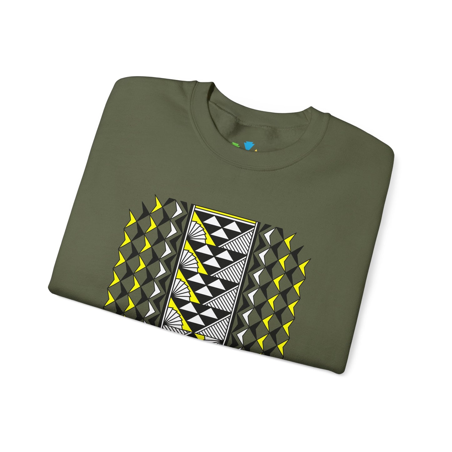 Sun and Rain in Yellow Unisex Sweatshirt