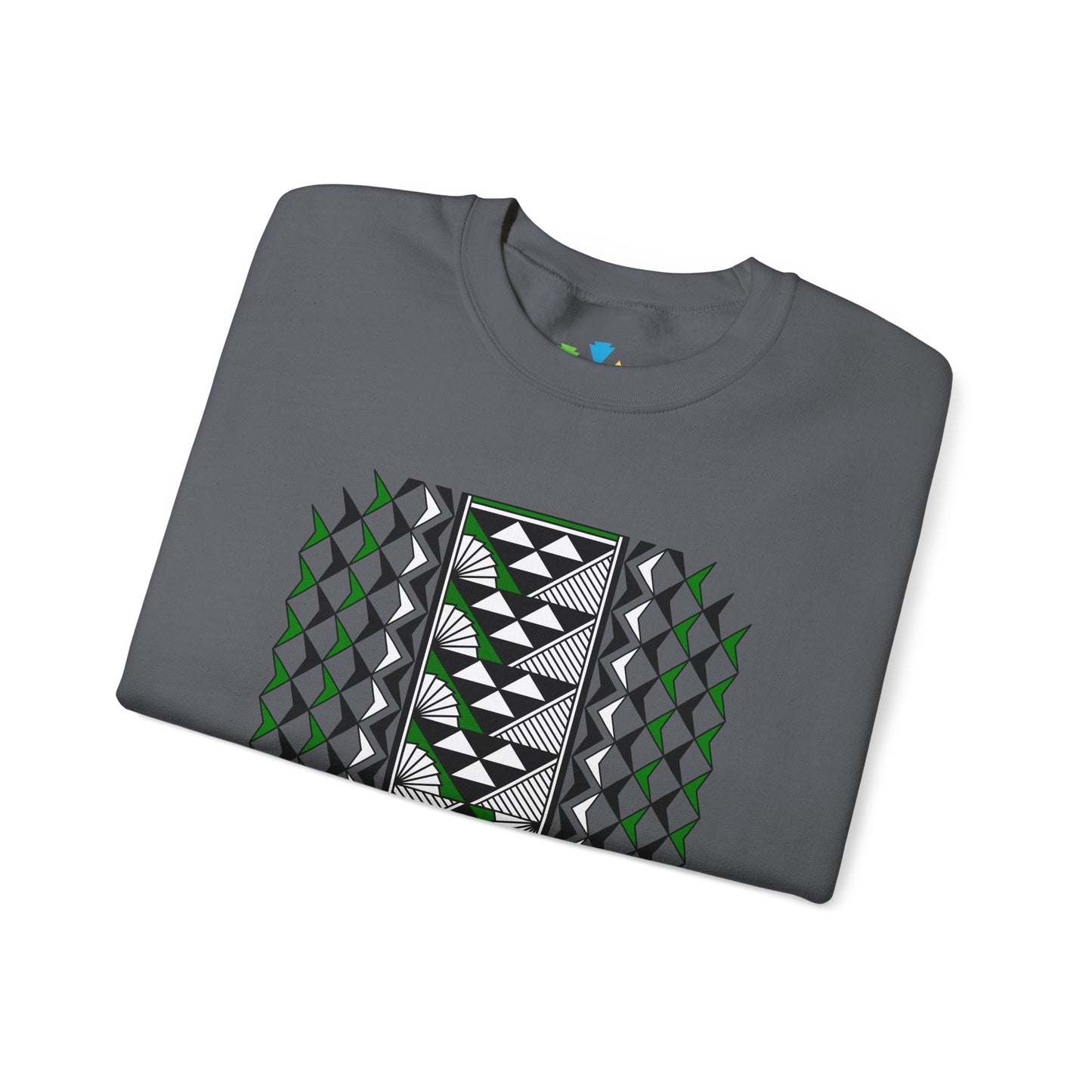Sun and Rain in Green Unisex Sweatshirt