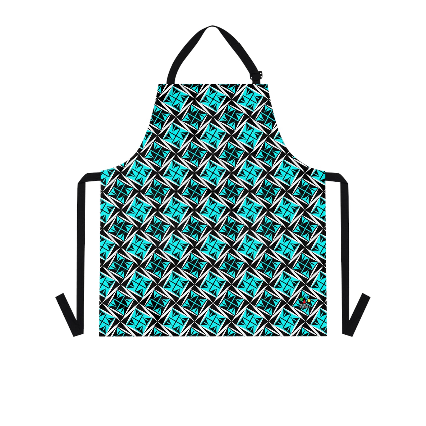 Sacred Winds in Turquoise Two Pocket Apron