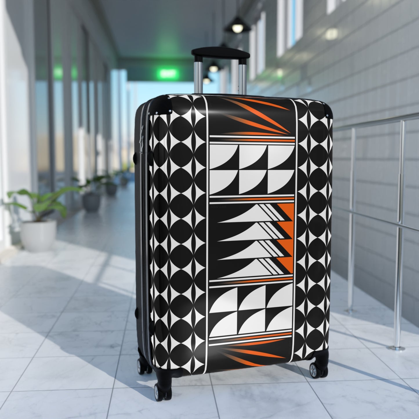 Blessed Feathers in Orange Suitcases