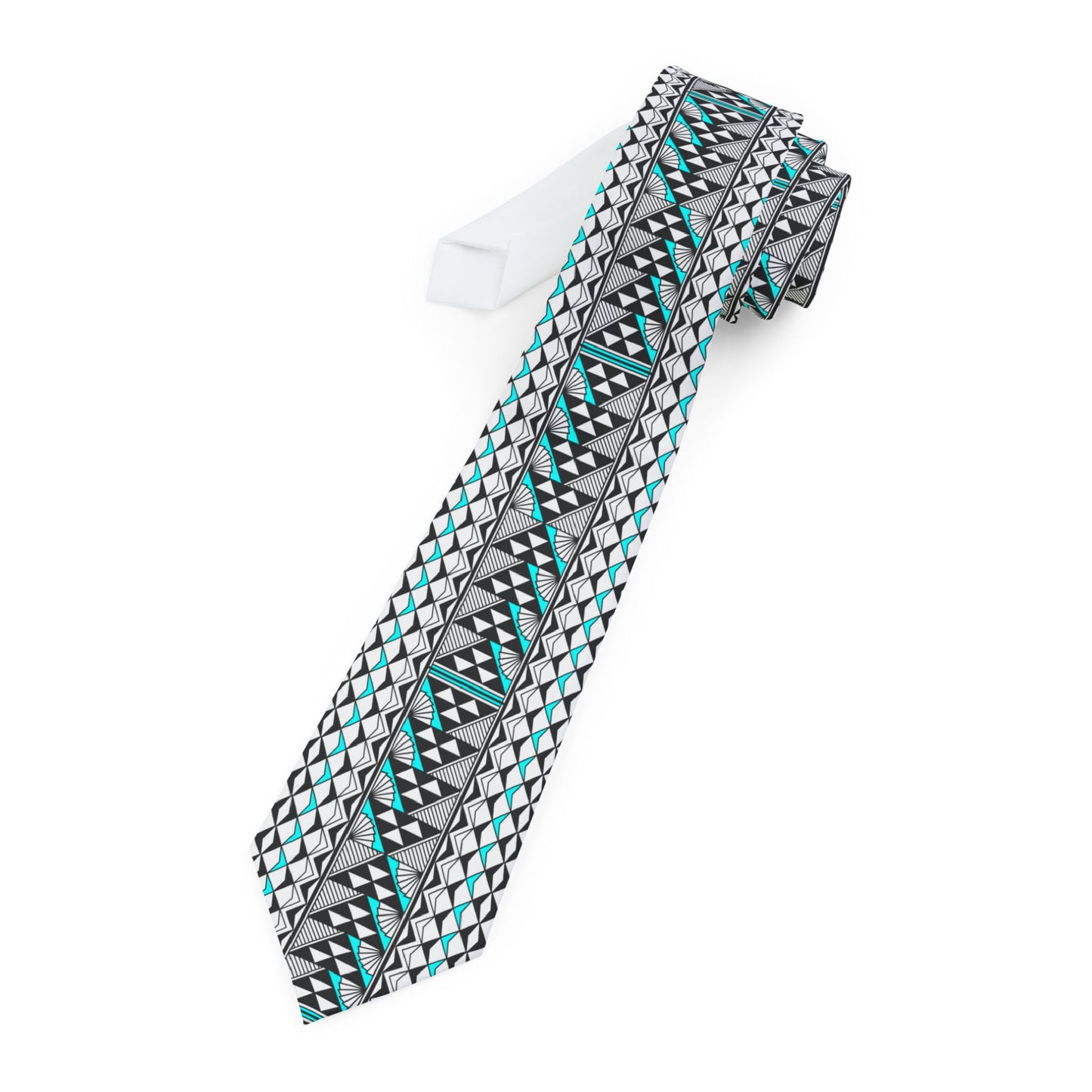 Turquoise Sun and Rain Necktie